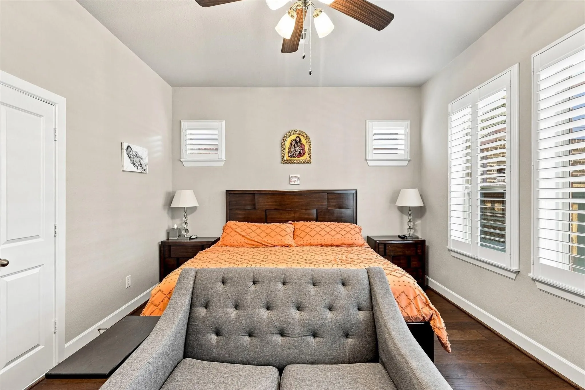 Hardwood-style flooring throughout