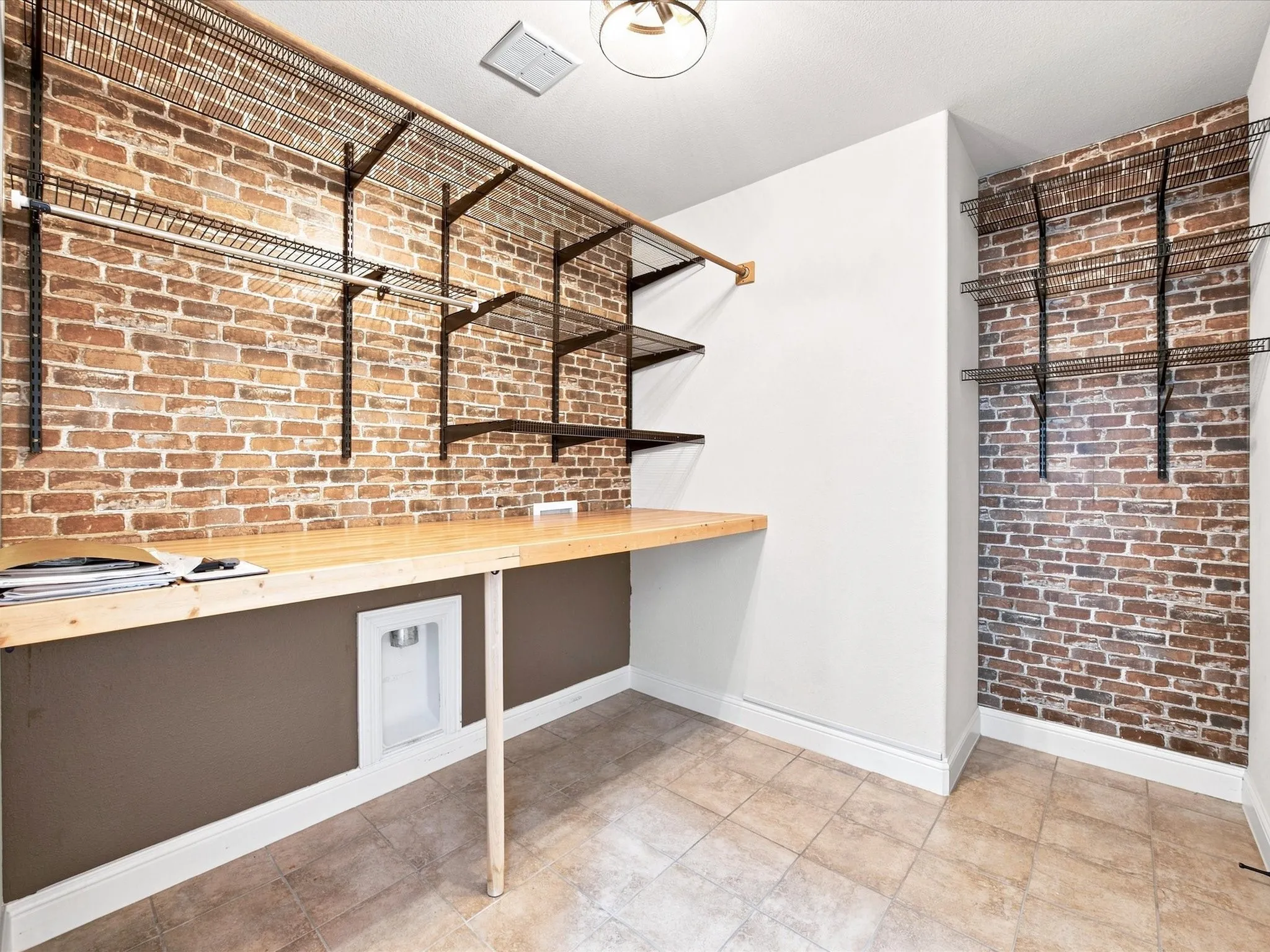 Laundry room with door out to garage