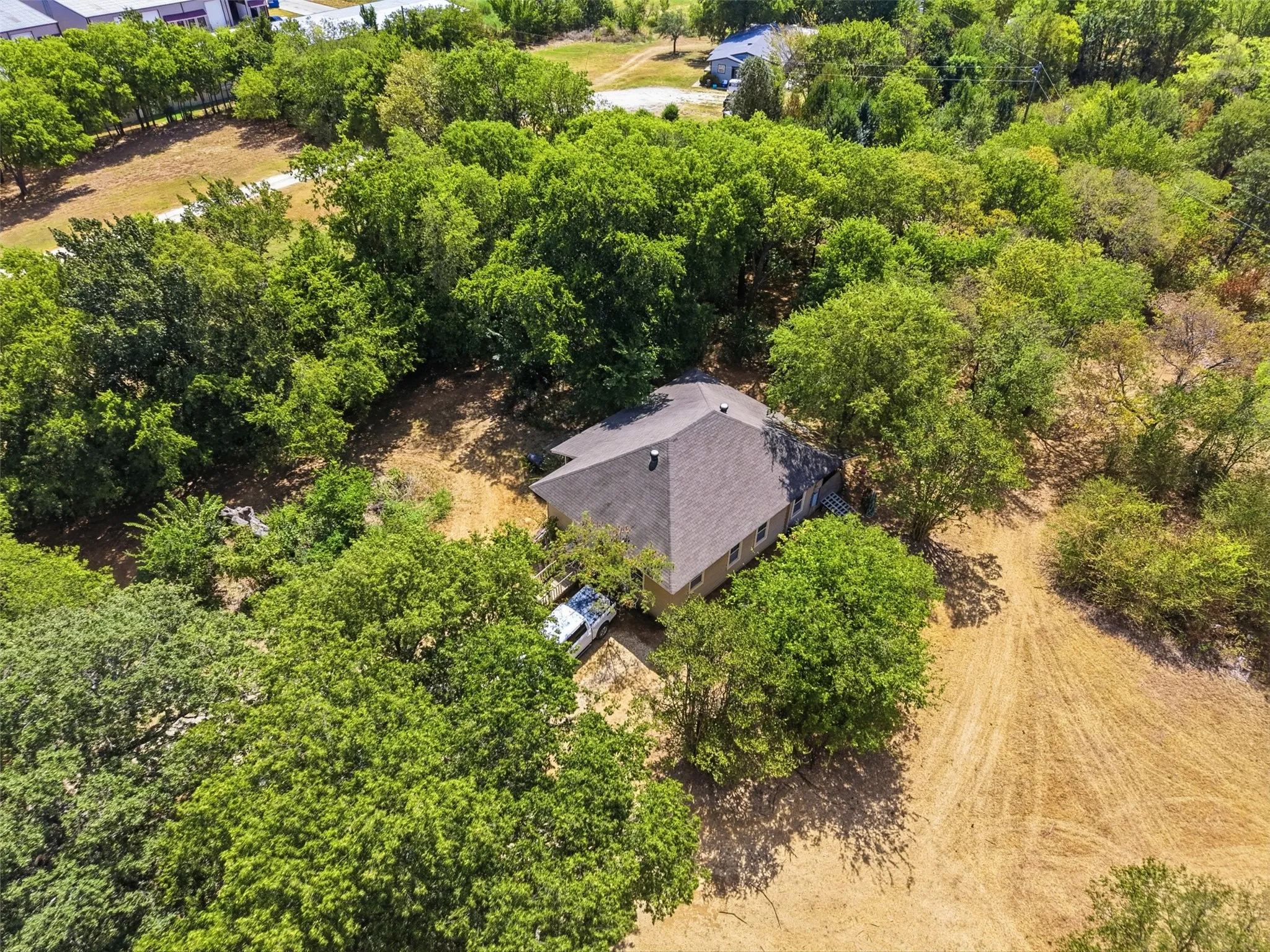 currently older home on the property and is occuppied