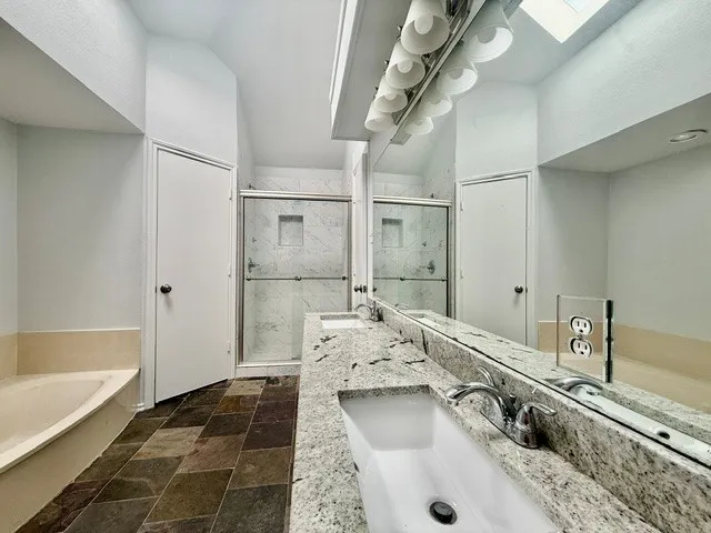 Primary bath with separate shower