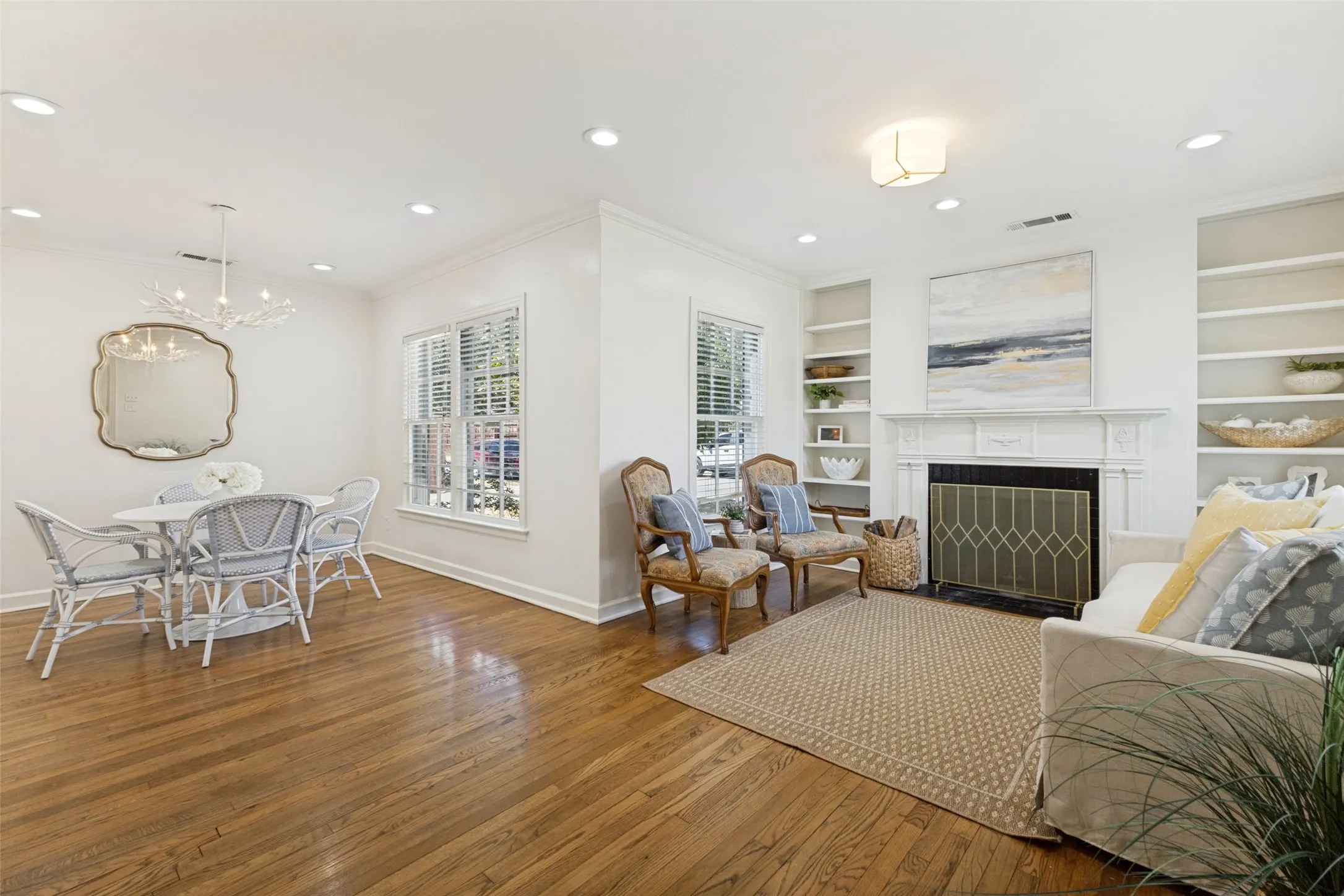 Recently refreshed with crisp interior paint and designer lighting, adding a fresh, stylish touch to this charming cottage.