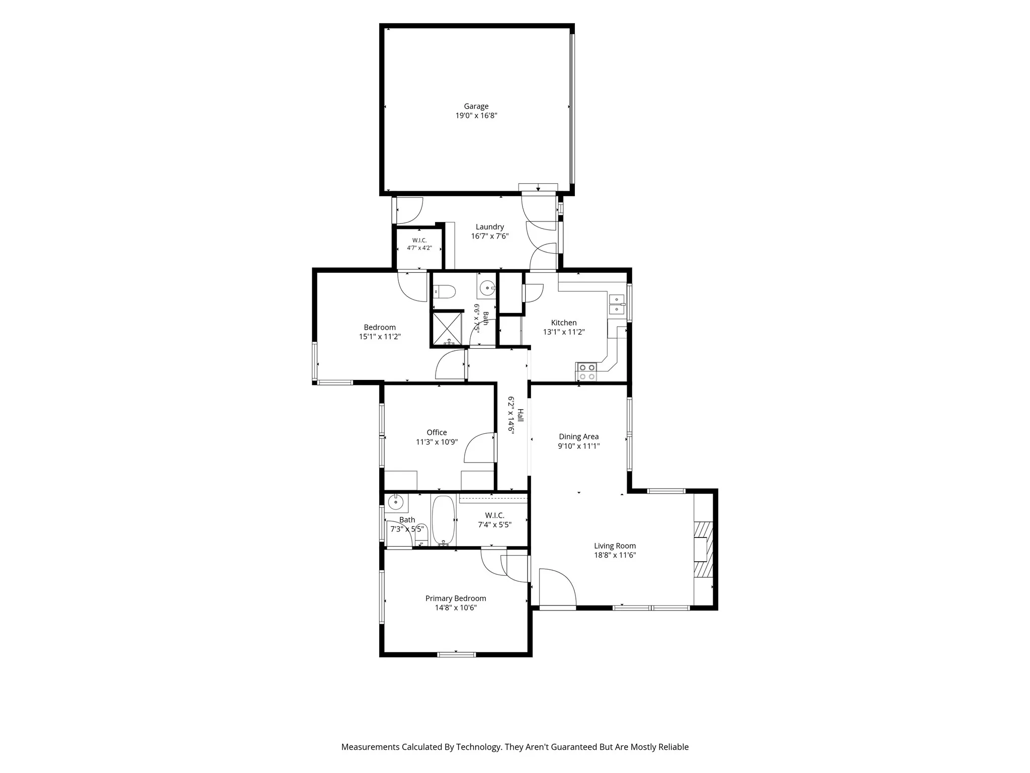 Two large wardrobes make this a third bedroom and/or office, and they can be removed for a larger space. The sellers used this room as a second living area.