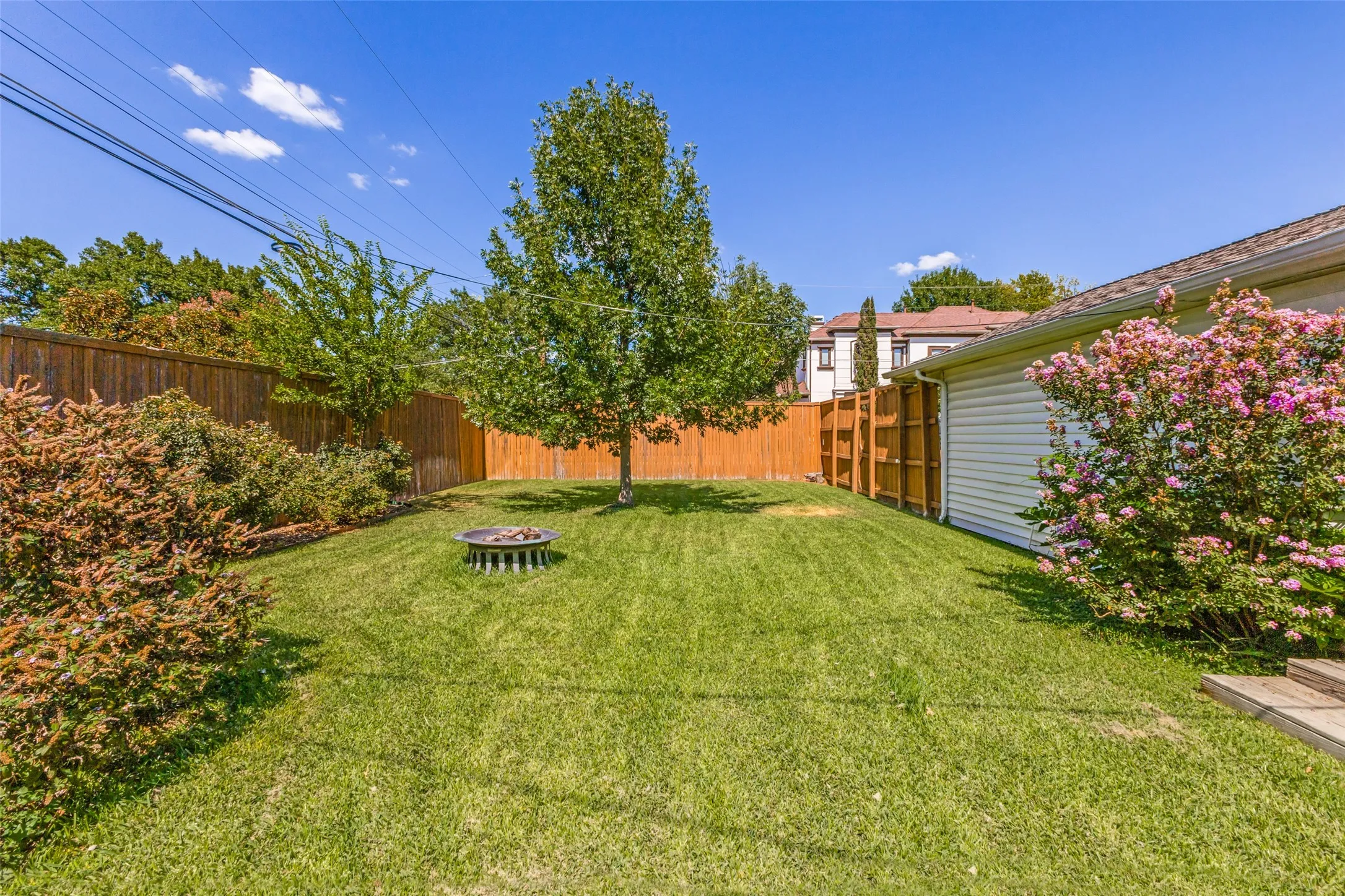 Room for a pool, trampoline, or space to add on to the home.