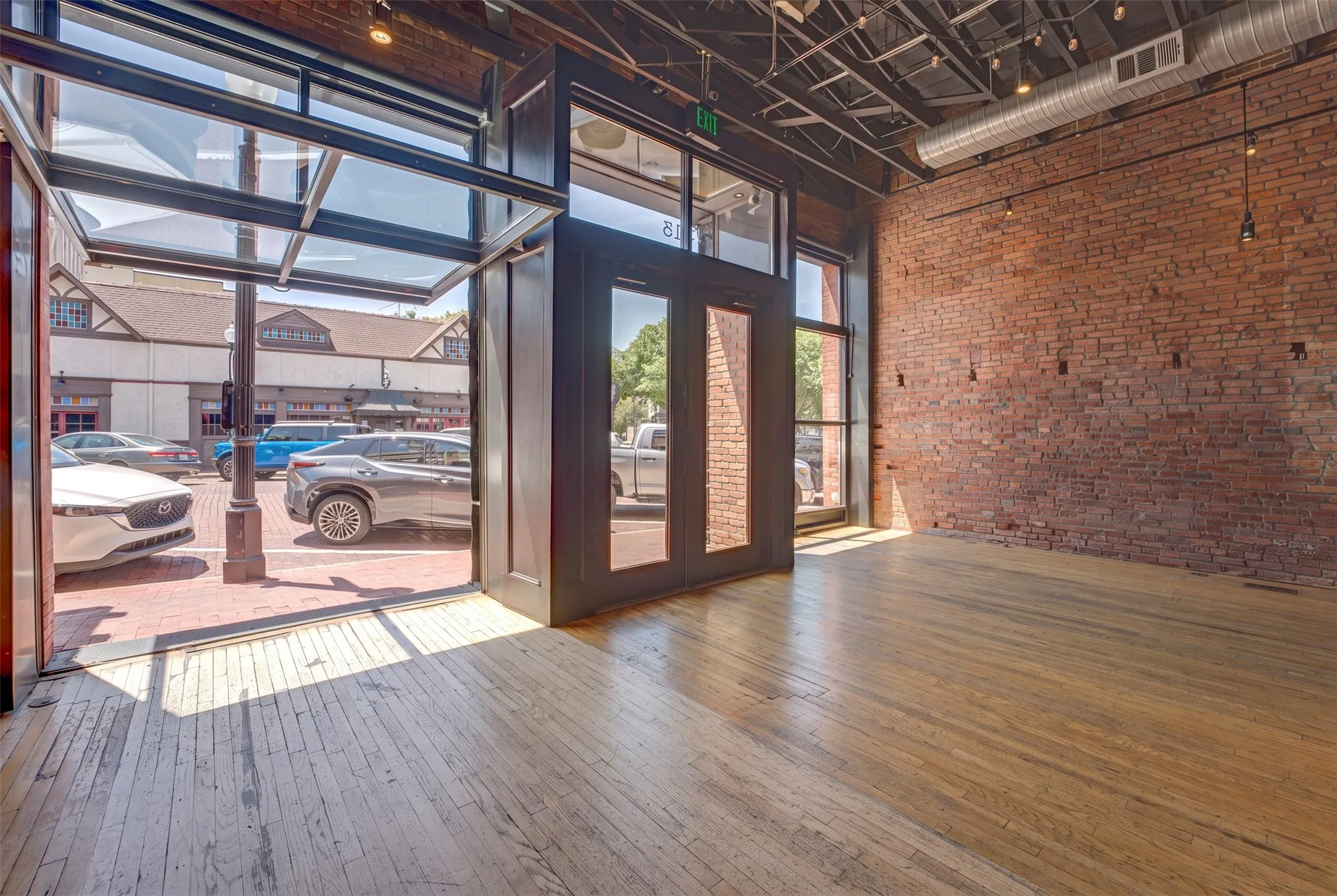 Main Gallery with float away storefront windows