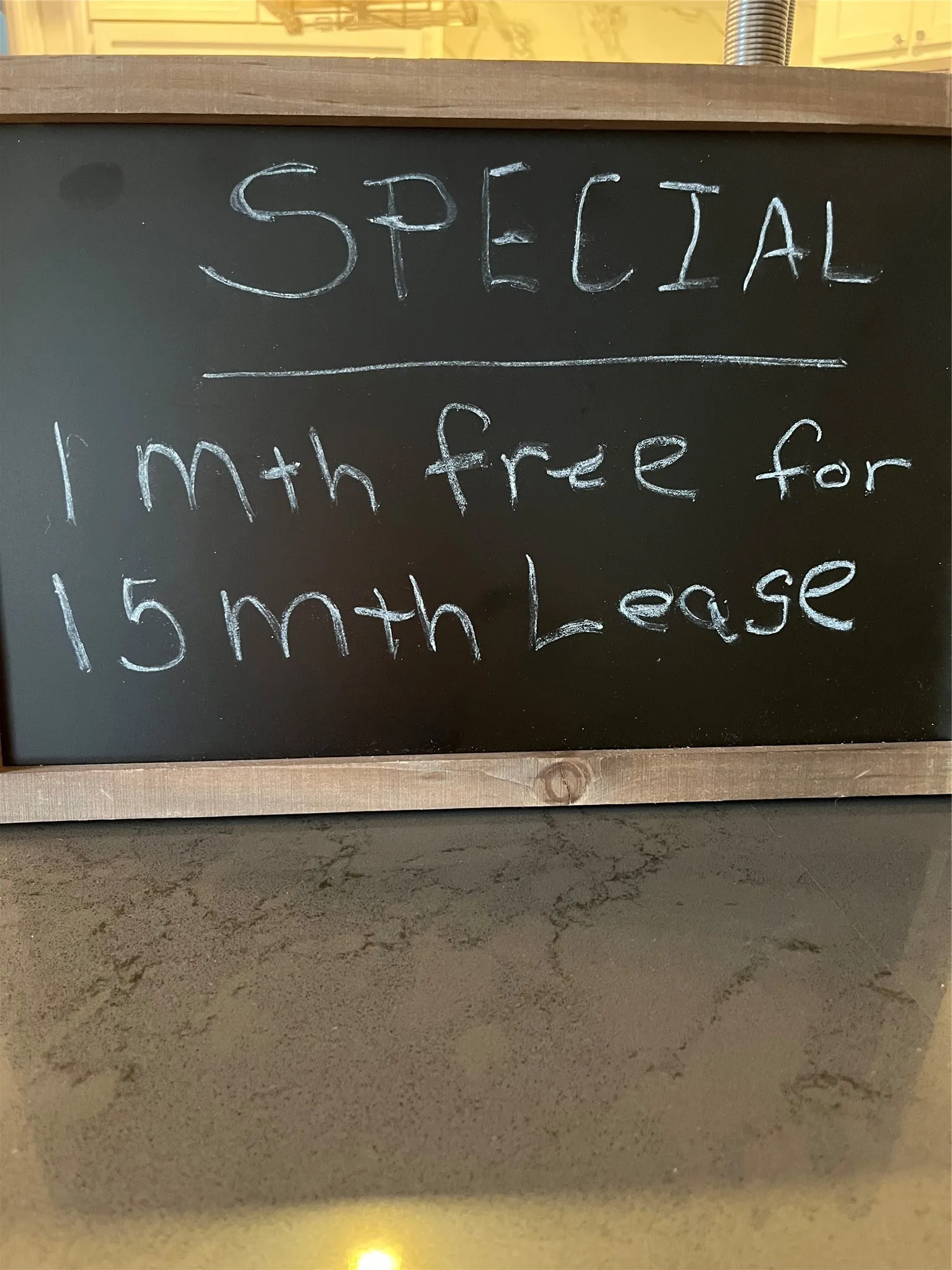 Special Lease Terms
