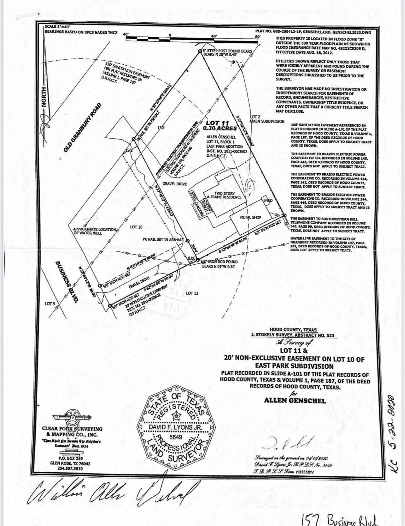 Survey map / technical document