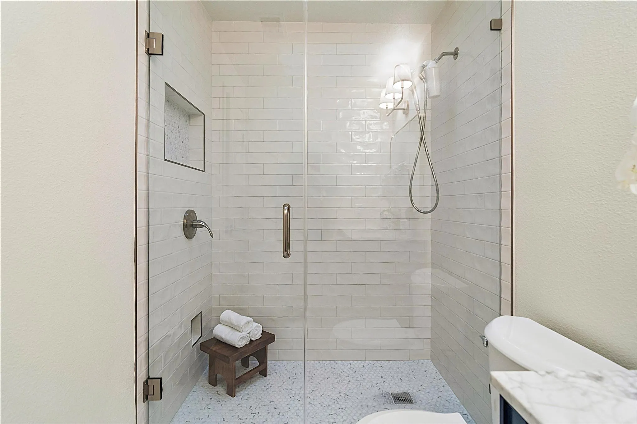 Primary bathroom shower
