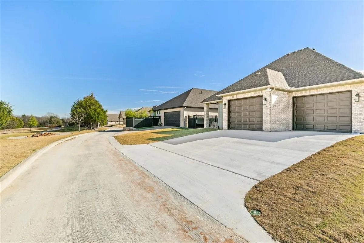 Rear driveway