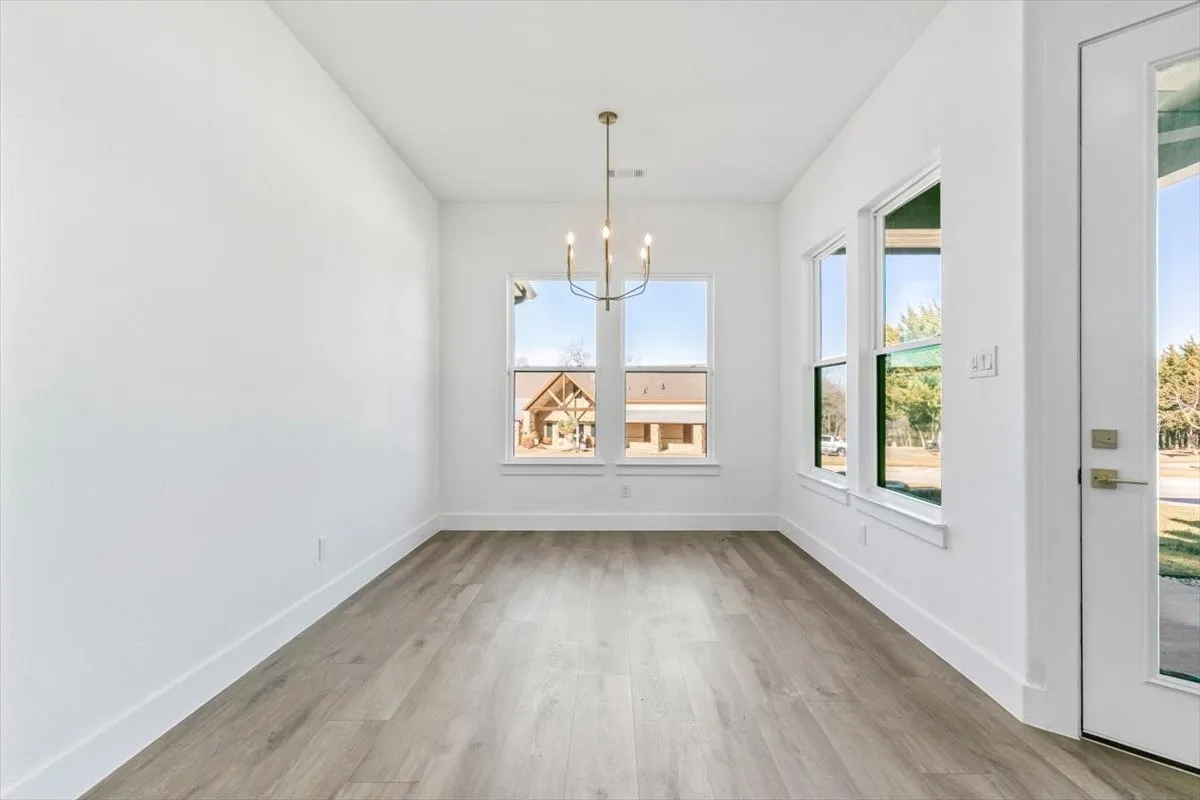 Generous dining area in open concept living area