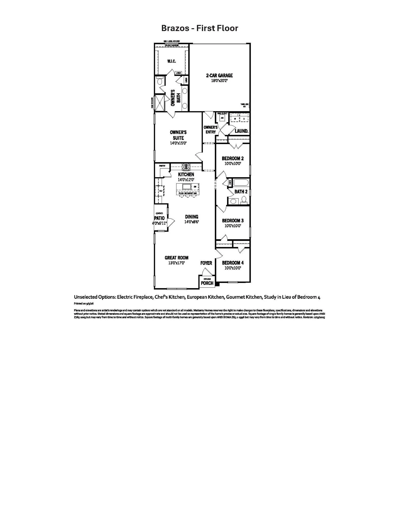 Brazos - Floor Plan