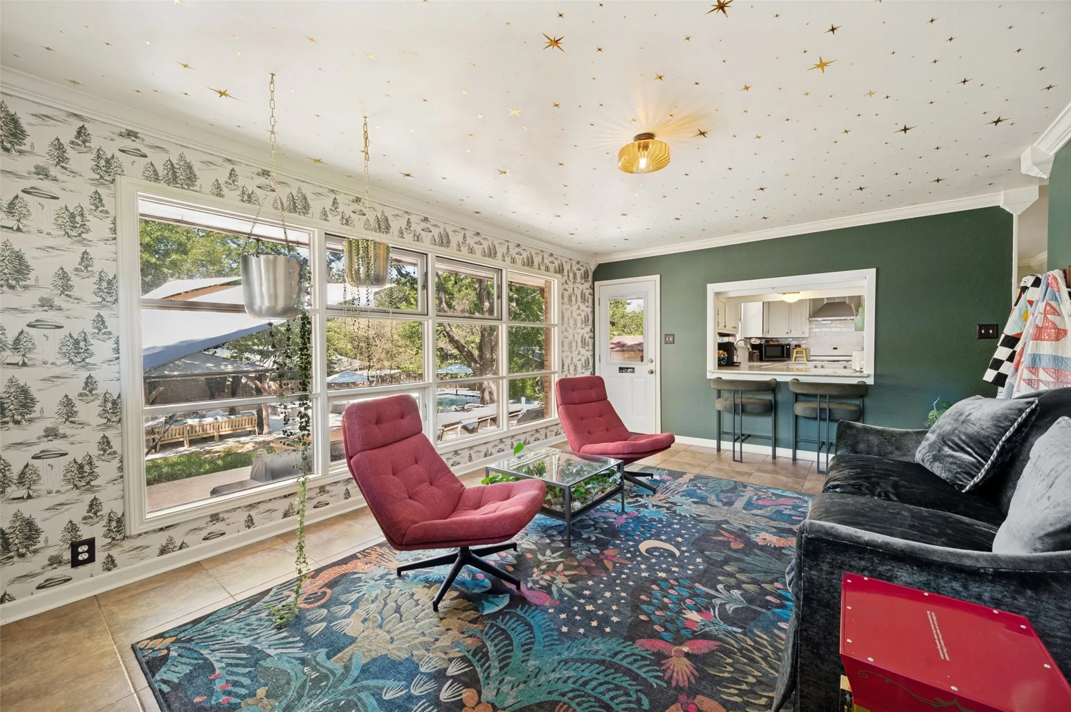 Fun room with a great view.