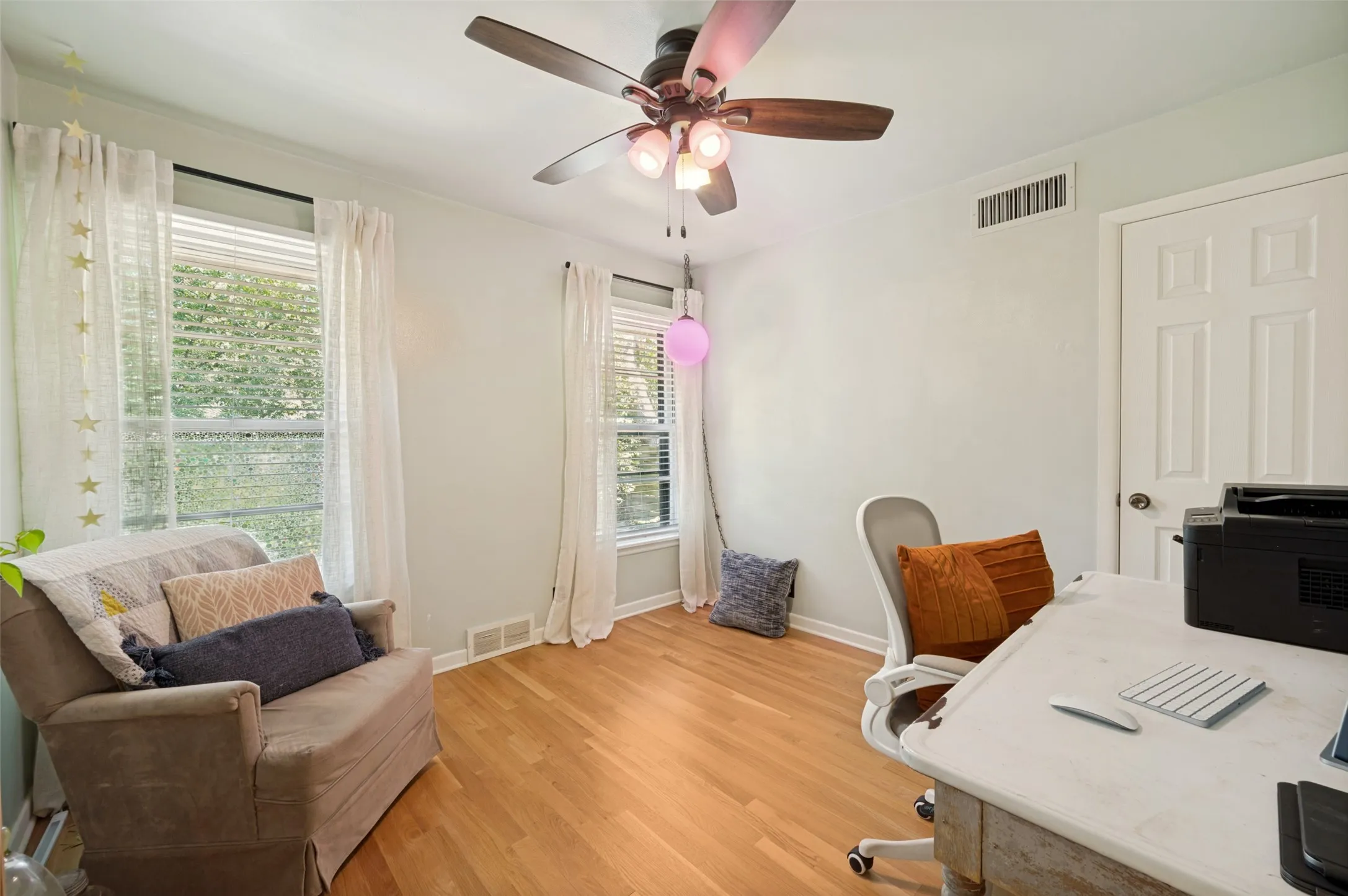 Bedroom being used as an office