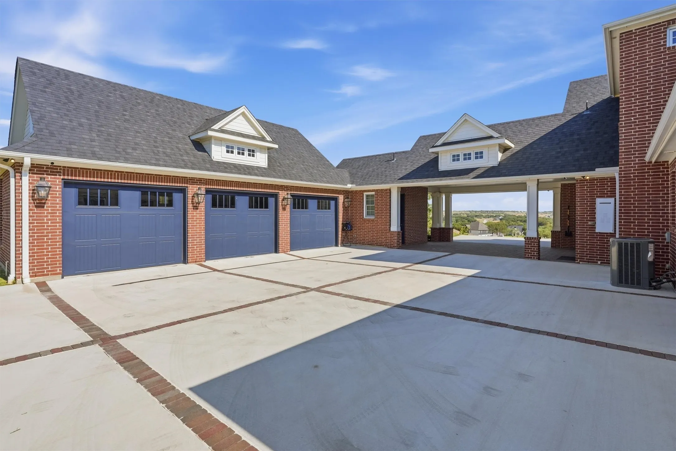 Three car garage