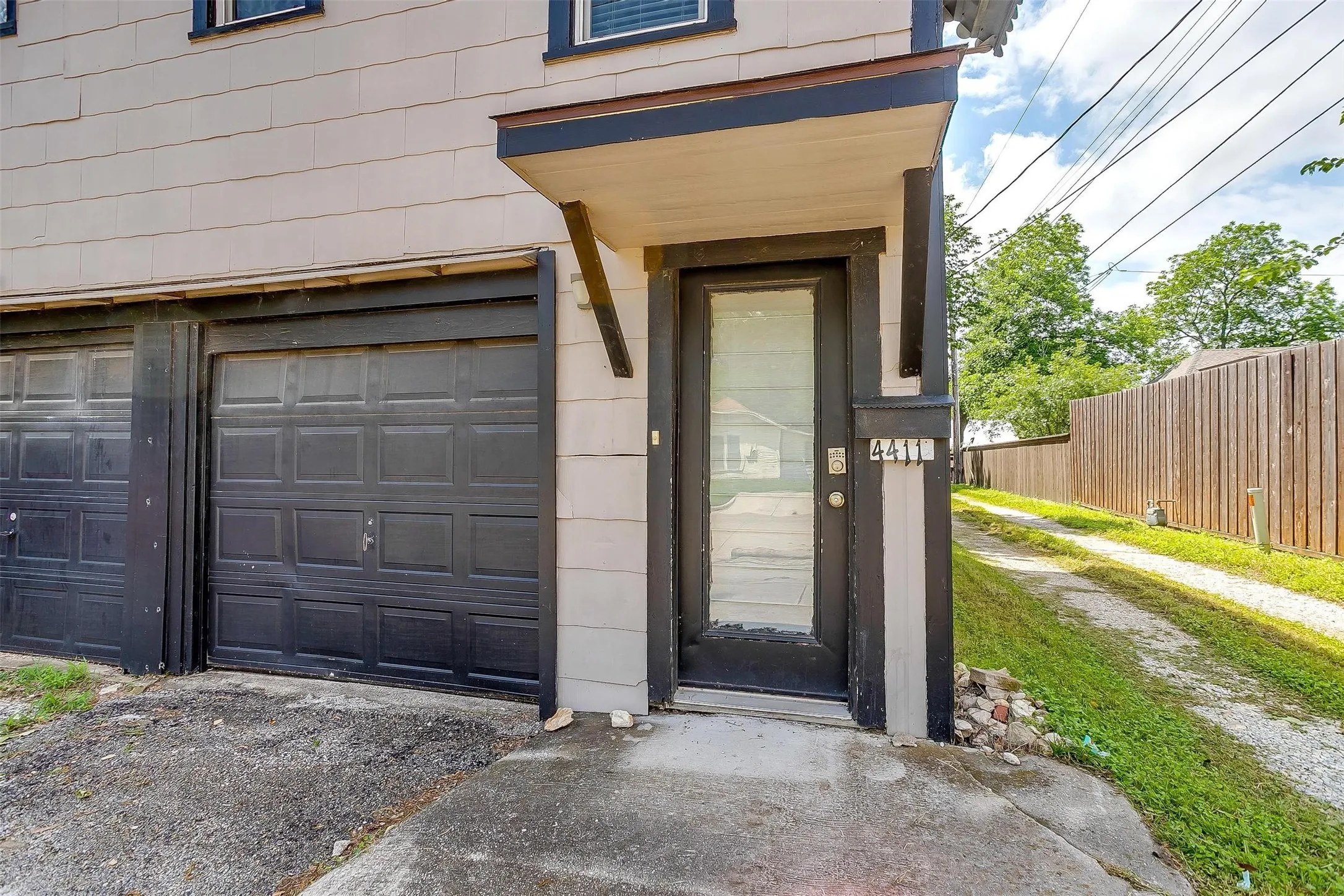Garage door entry