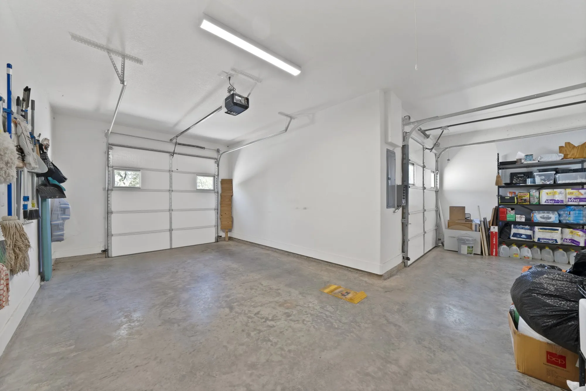 Oversized 3 car garage with extra storage