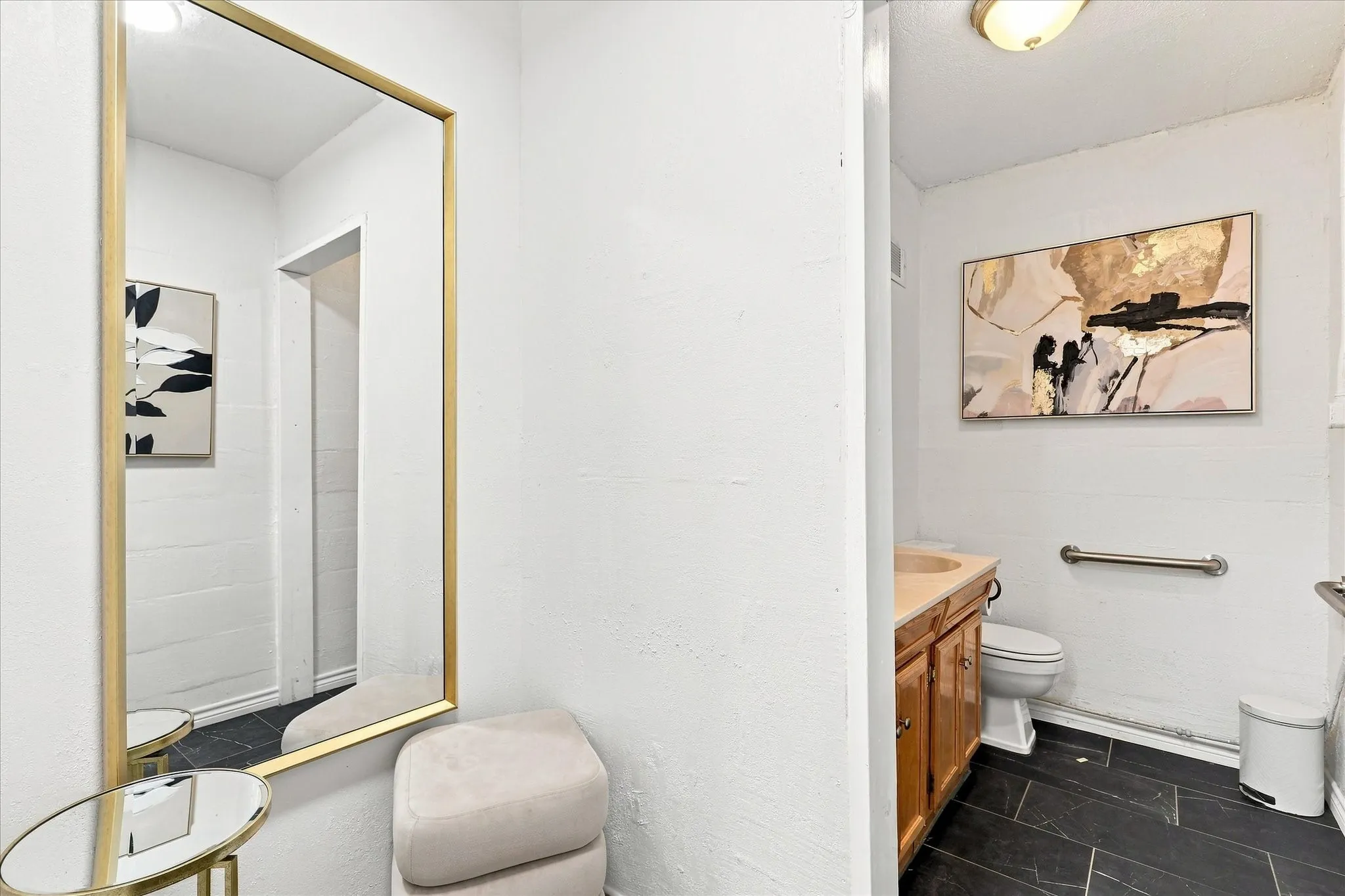 Powder/ Nursery Room and Bathroom