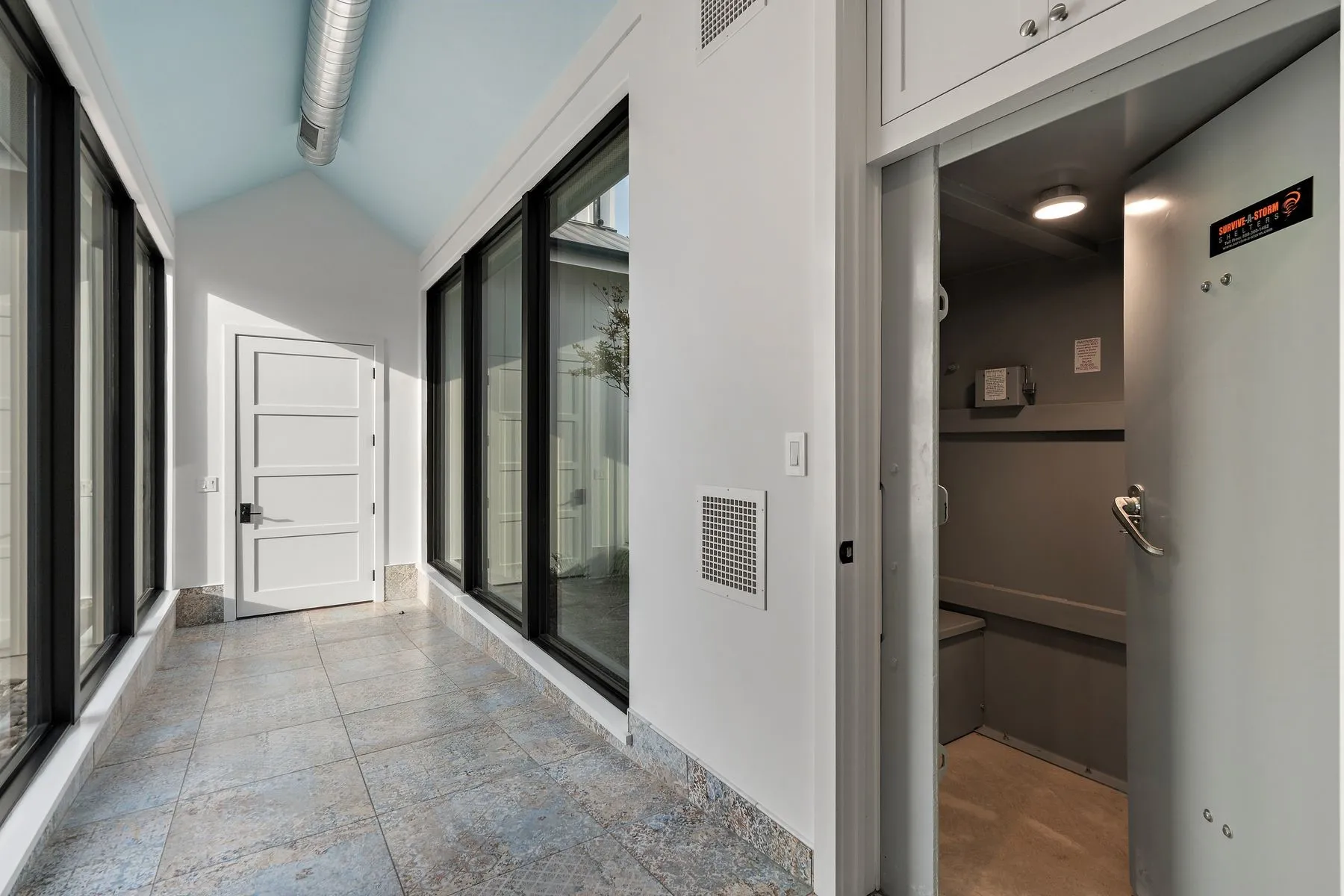With storm shelter