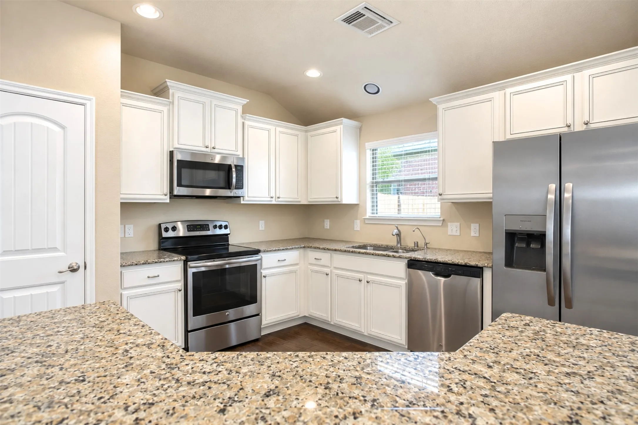 Beautiful light-colored kitchen