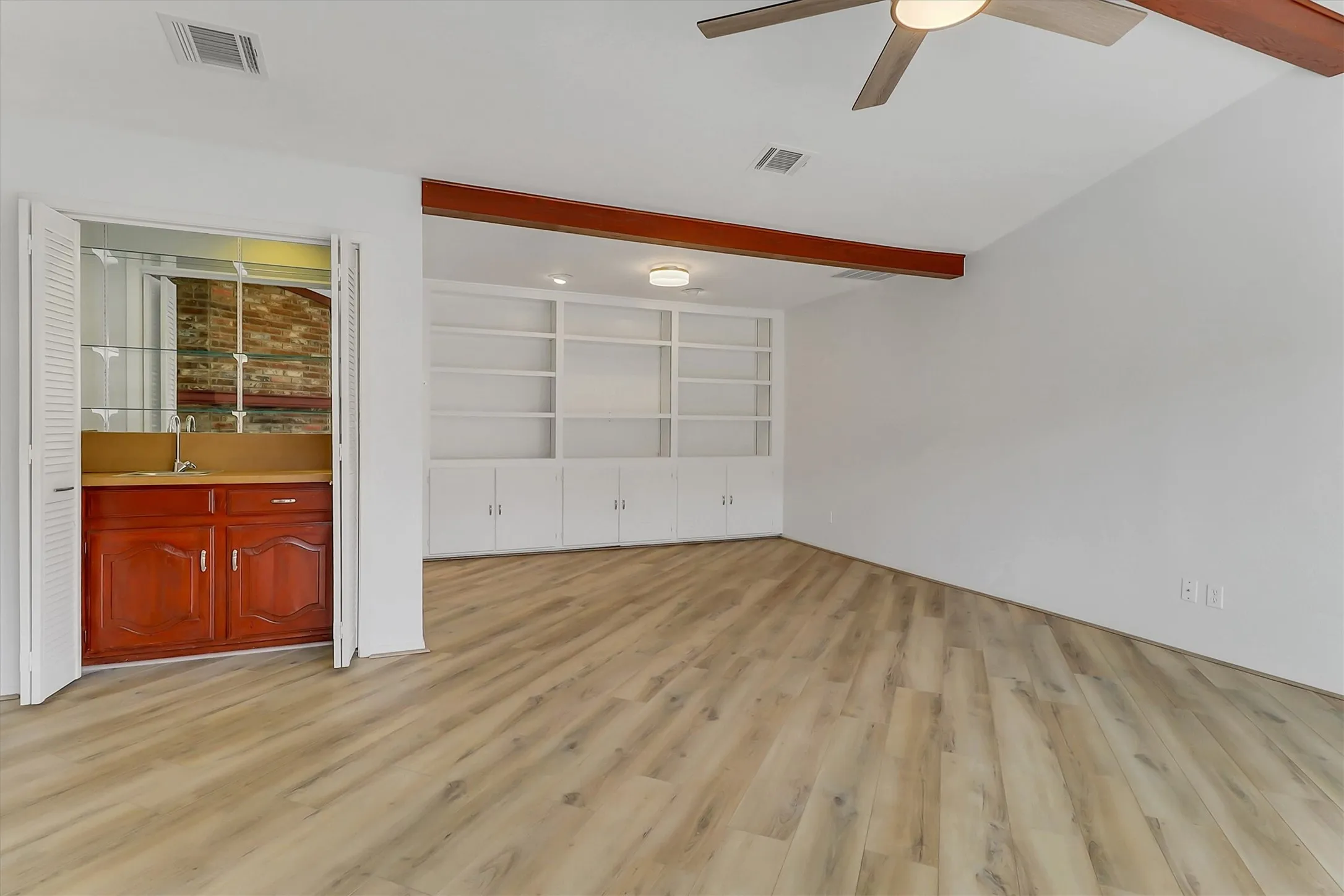 Harwood laminated flooring which was completed in 2023.