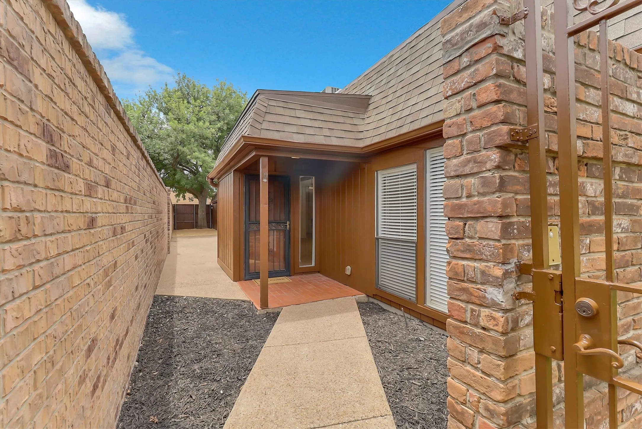 Very private patio