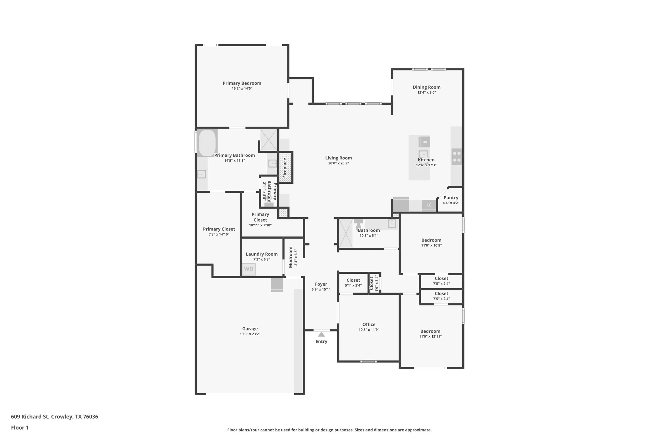 Single Family Residence For Sale in Tarrant County , 609 Richard Street, Crowley, Texas 76036, 4 Bedroom, 2 Bathroom, 2 Garage spaces, 2,357 Sqft, built in 2019, mls#21377370, Real Estate Agent in Crowley, Homes For Sale in Tarrant county, Homes For Sale in Crowley, Realtor in Crowley Texas, Real Estate Brokerage Independent Realty Texas, Luminita Cordes Realtor
