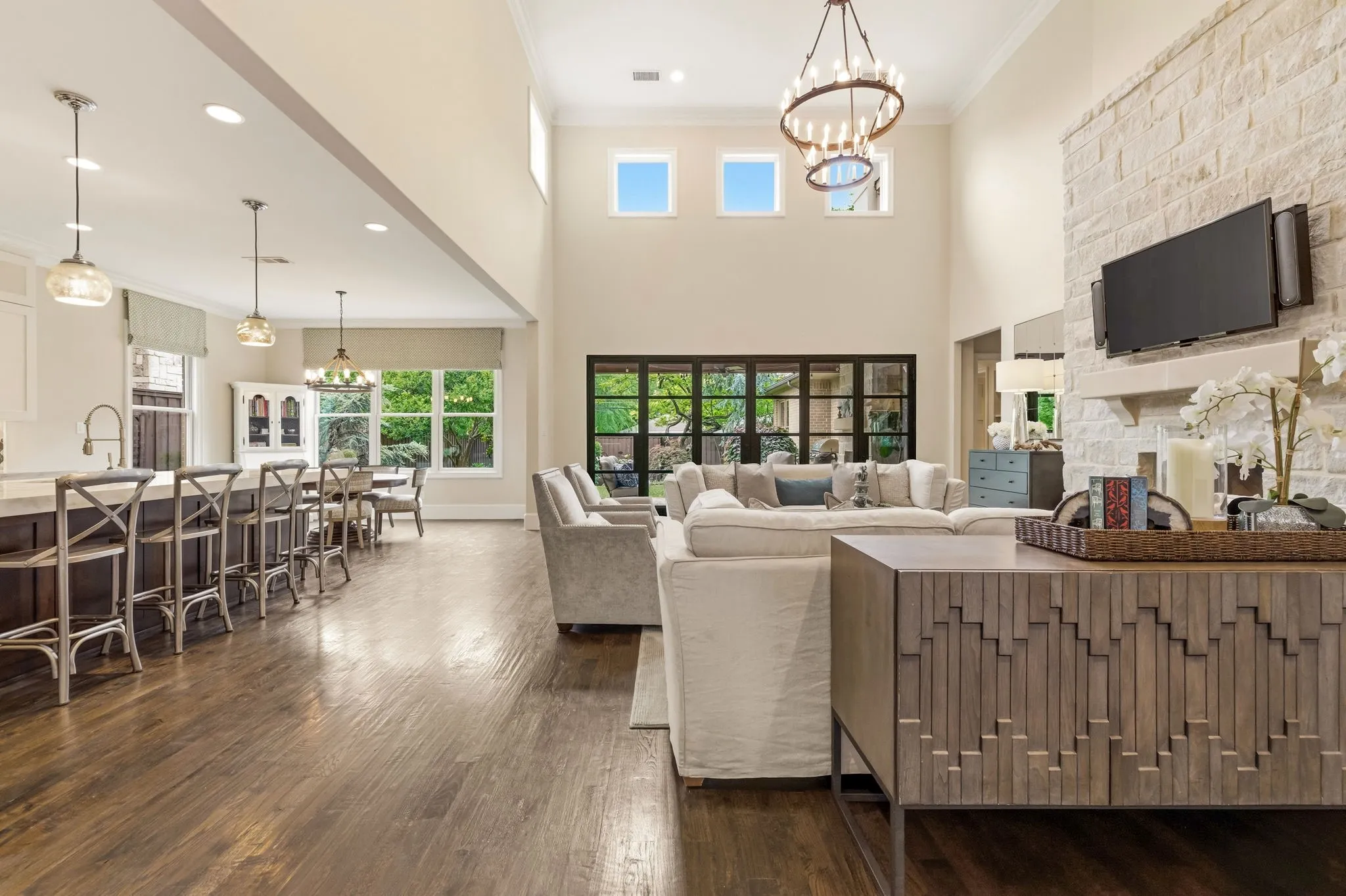 Bright, open living space. Perfect for entertaining.