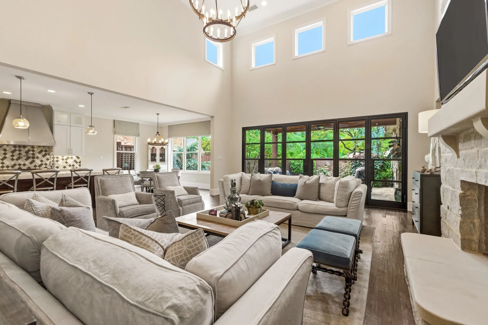 Tall ceilings, with great natural light.