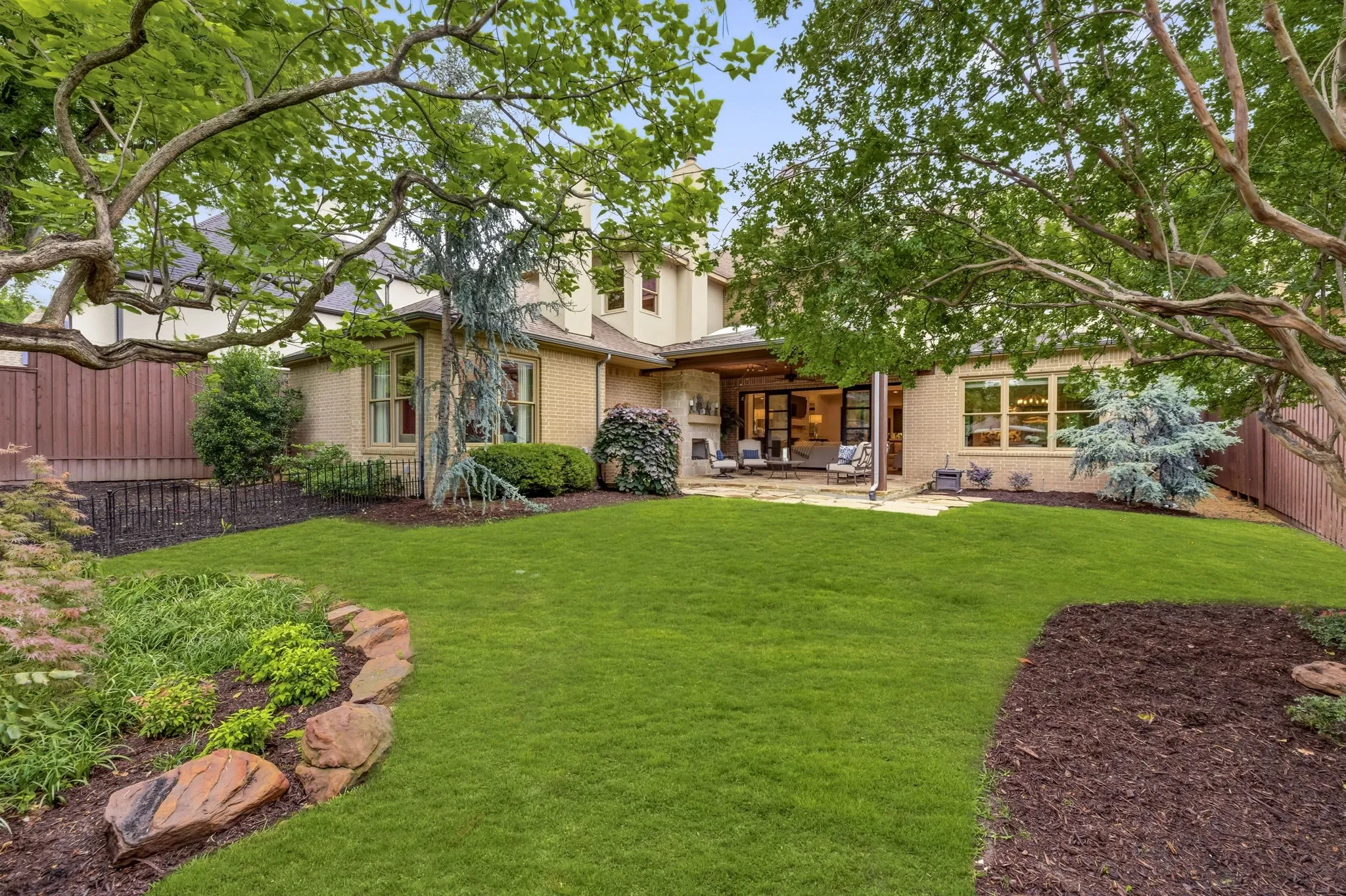 Well landscaped backyard with room for a pool.