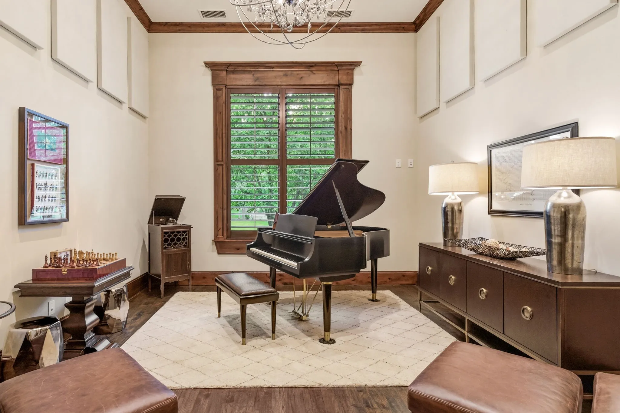 Office/Secondary Living Room or Music Room.  Sound dampening panels remain.