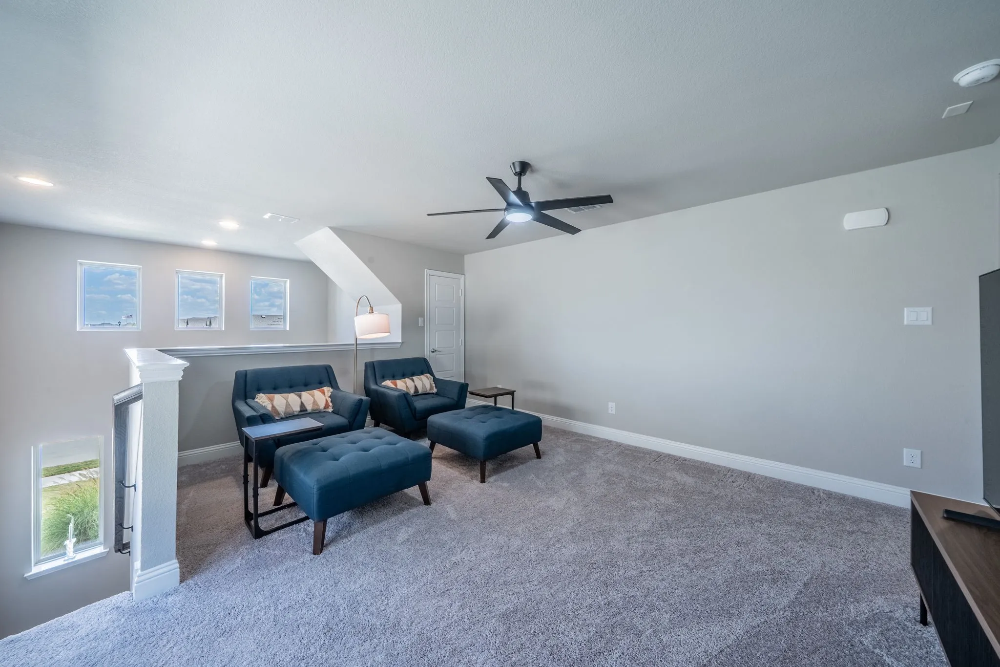 Another view of the upstairs bonus room.