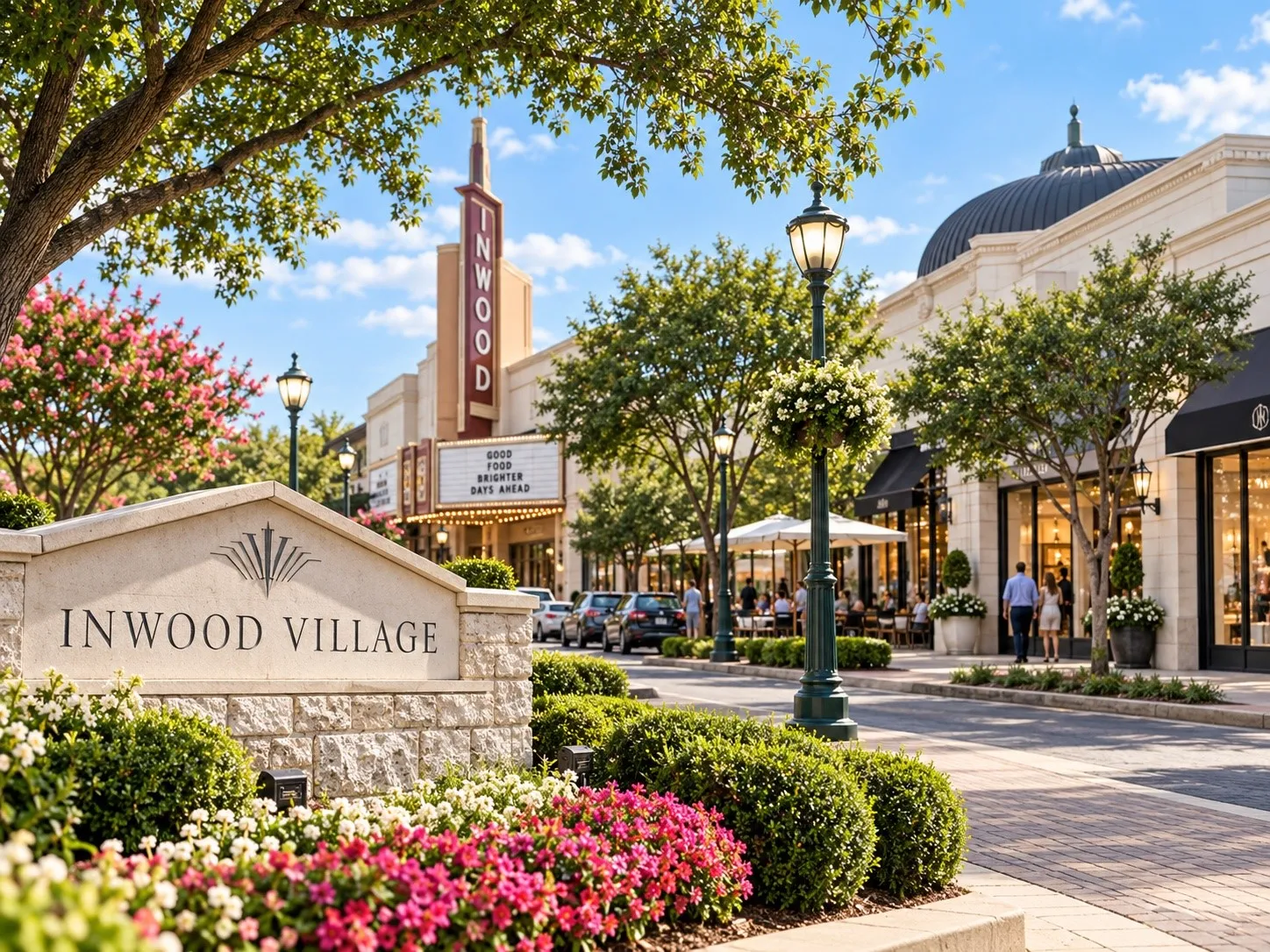 minutes from inwood village shops, restaurants and much more