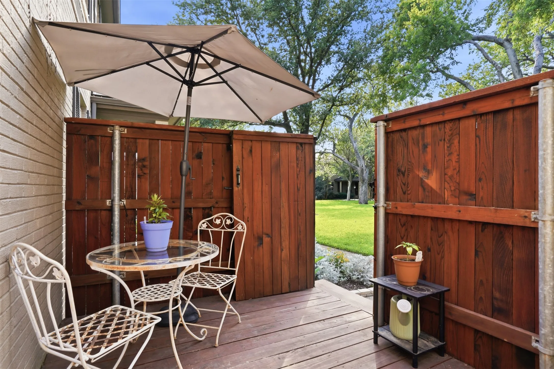 Wonderful private patio for grilling and relaxing