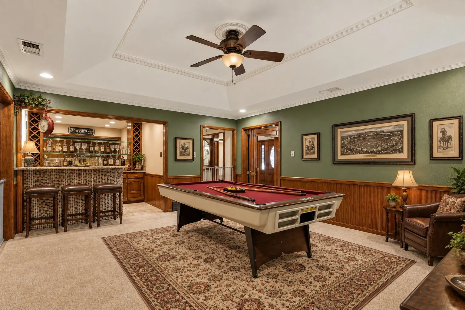 Virtually Staged. Maintained the original architectural footprint.