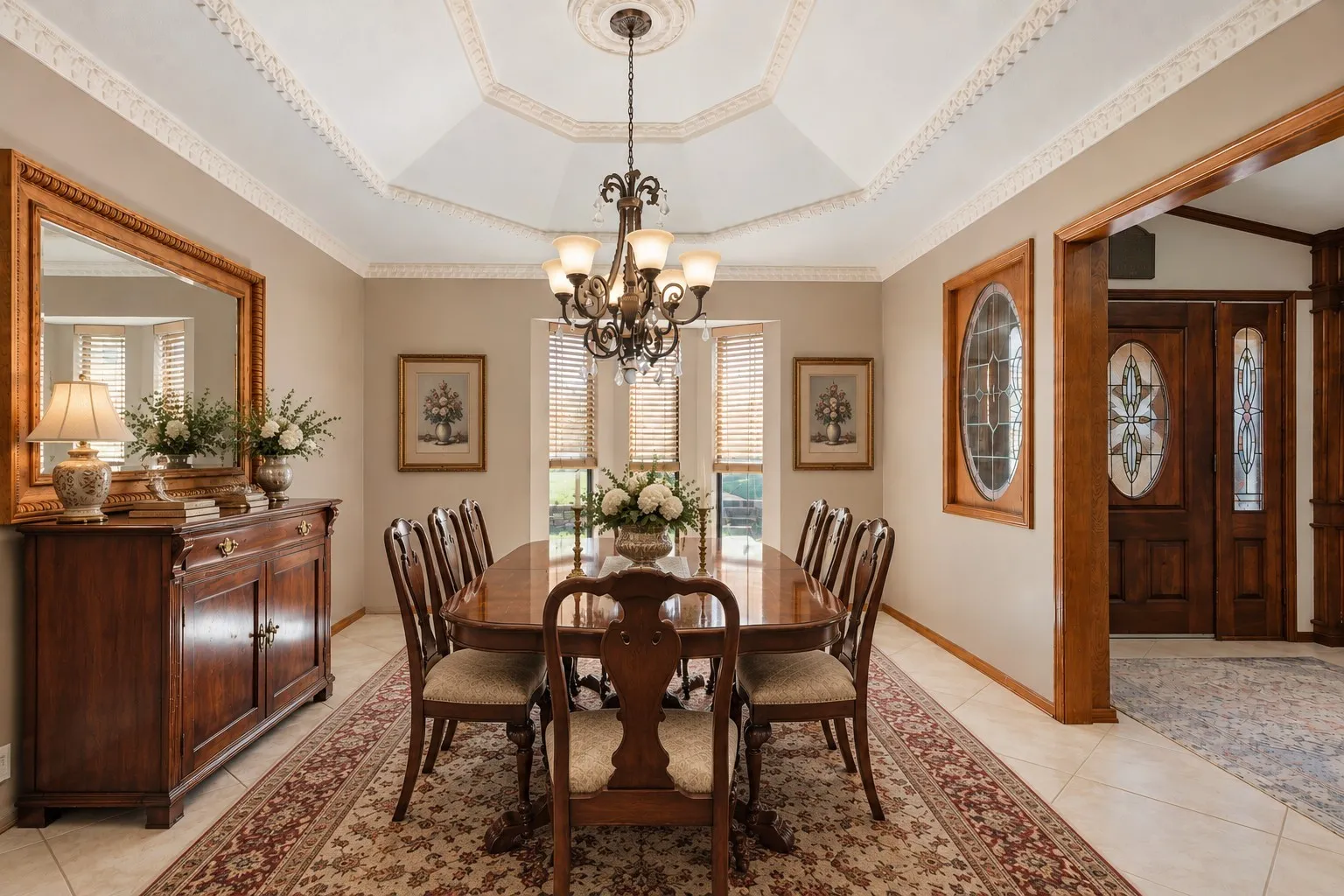 Virtually Staged. Maintained the original architectural footprint.