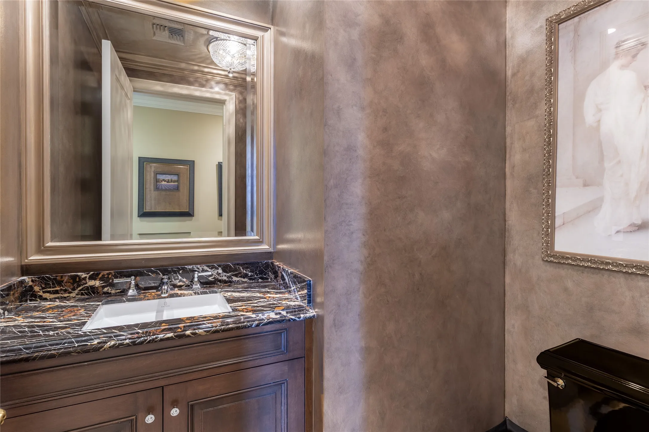 Dramatic Powder Room