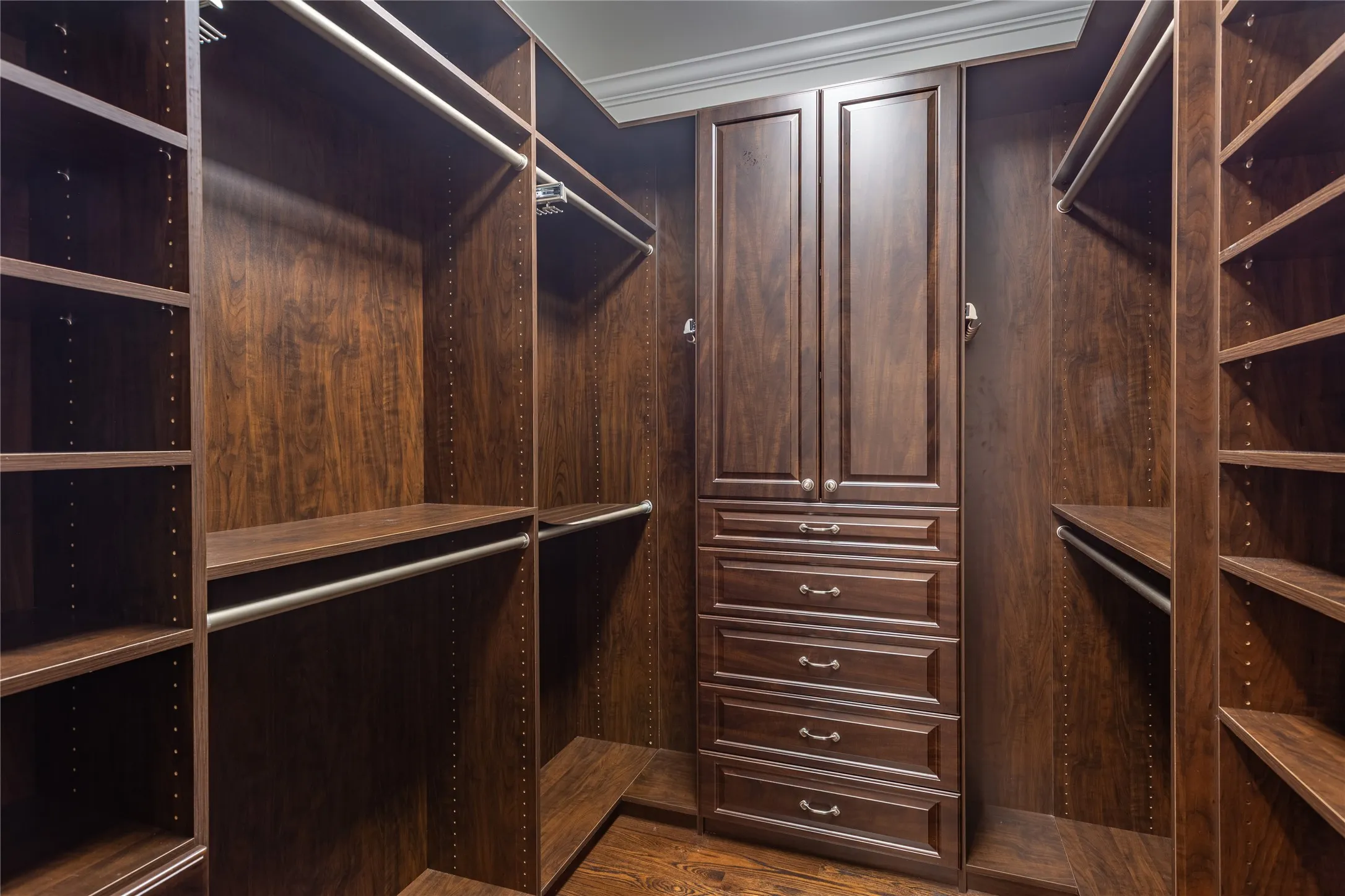 One of two custom California Closets.
