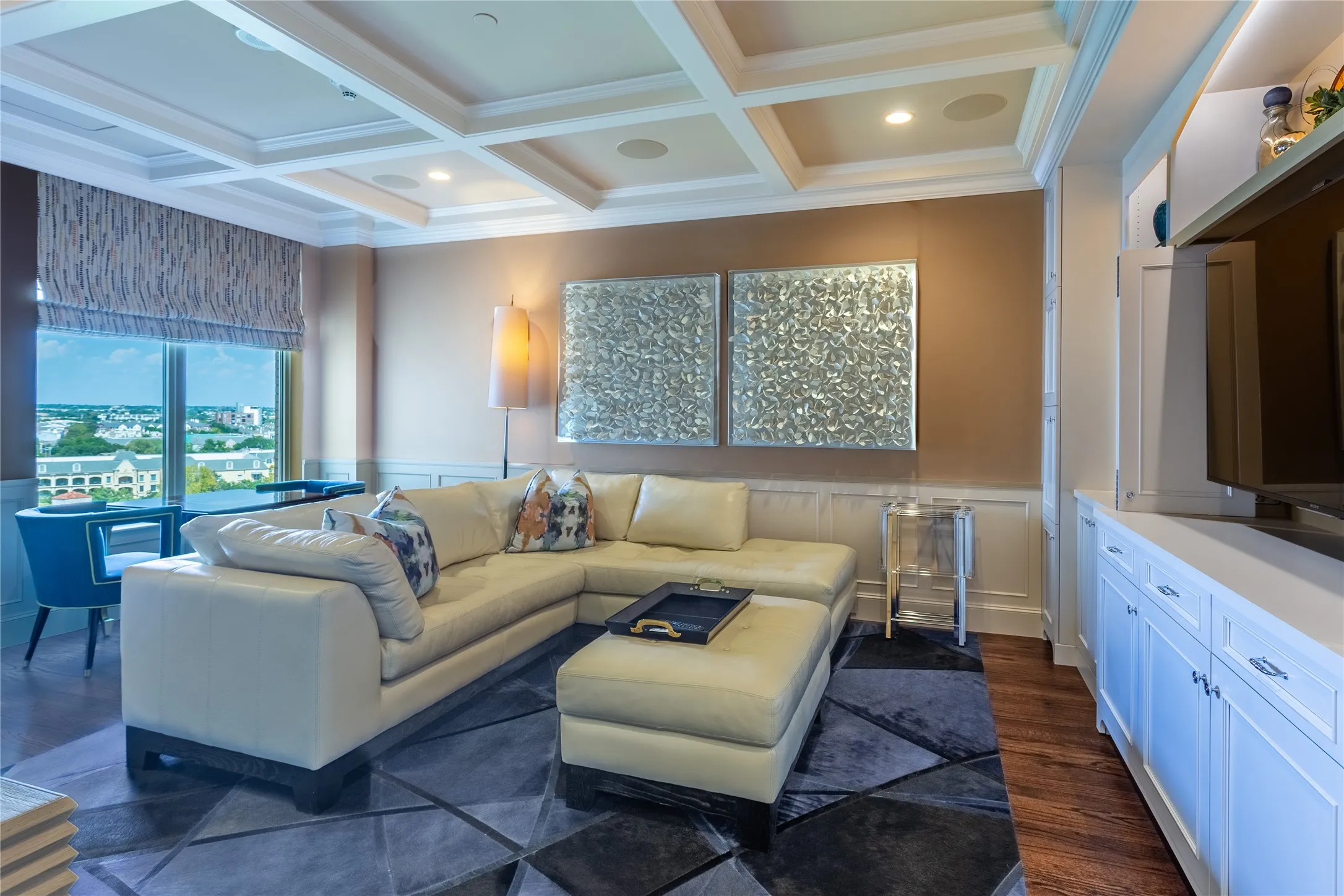 Oversized Guest Suite doubles as a Media Room.