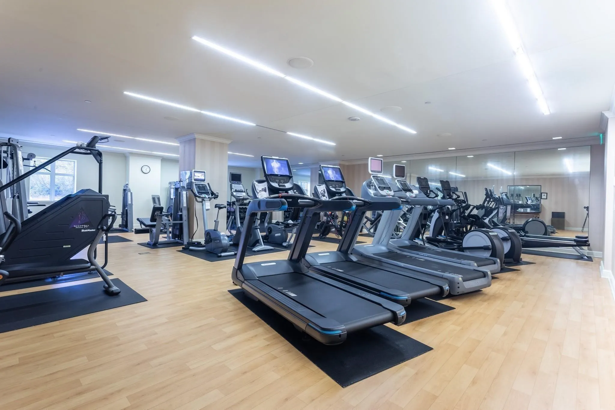 Fully-equipped fitness center.