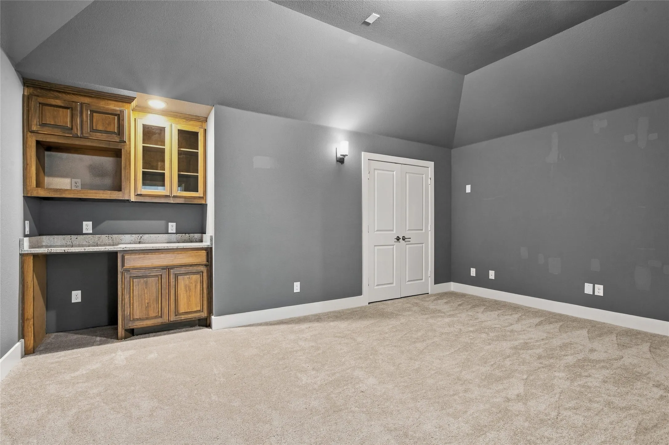 Media room with bar
