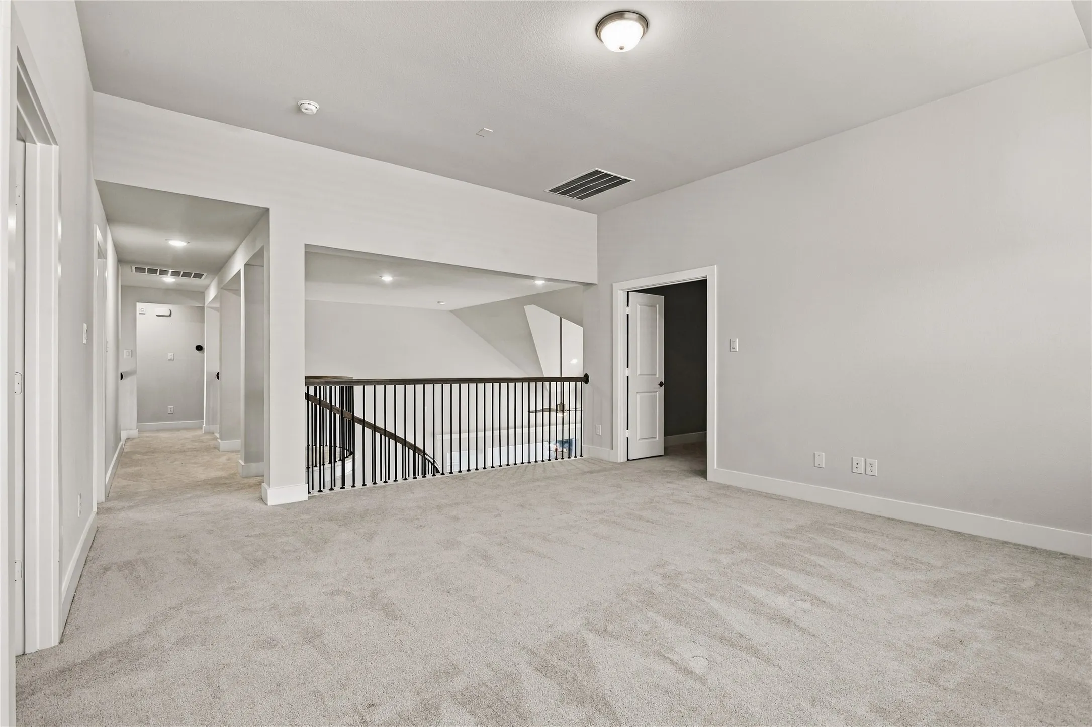 Upstairs play or workout space