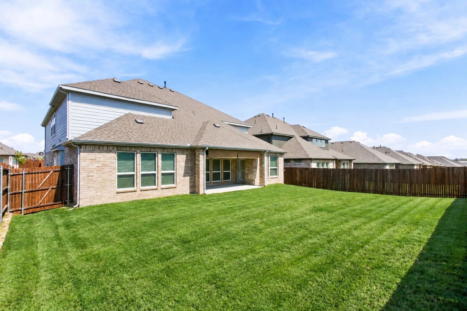 Well-maintained yard