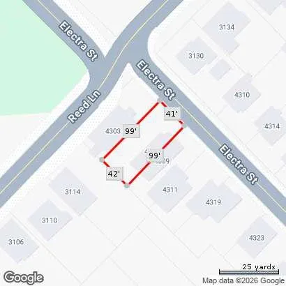 Property Plot Map. Illustrating the property boundaries and dimensions in relation to surrounding streets and structures