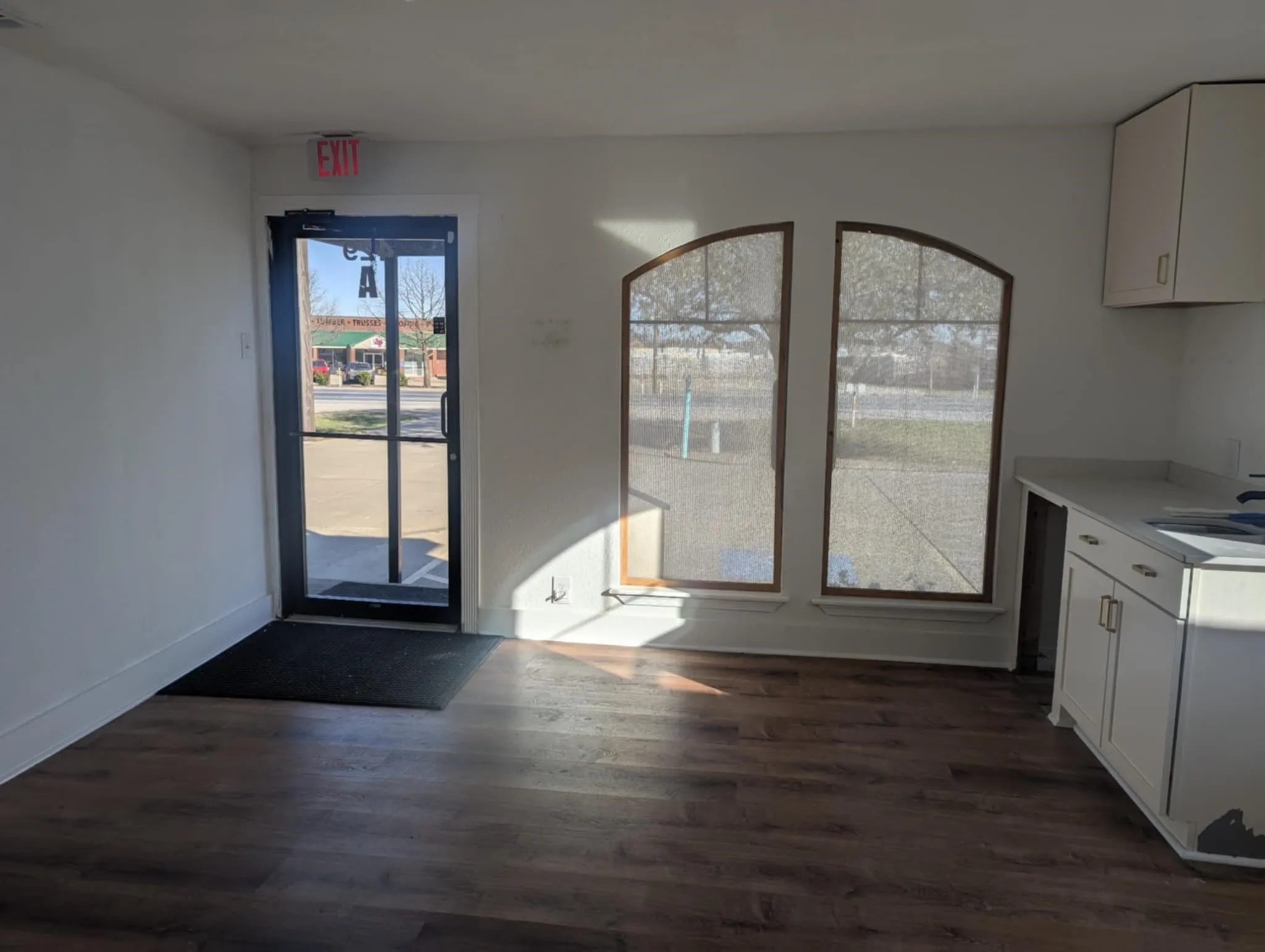 Entry has lots of natural light for the reception area