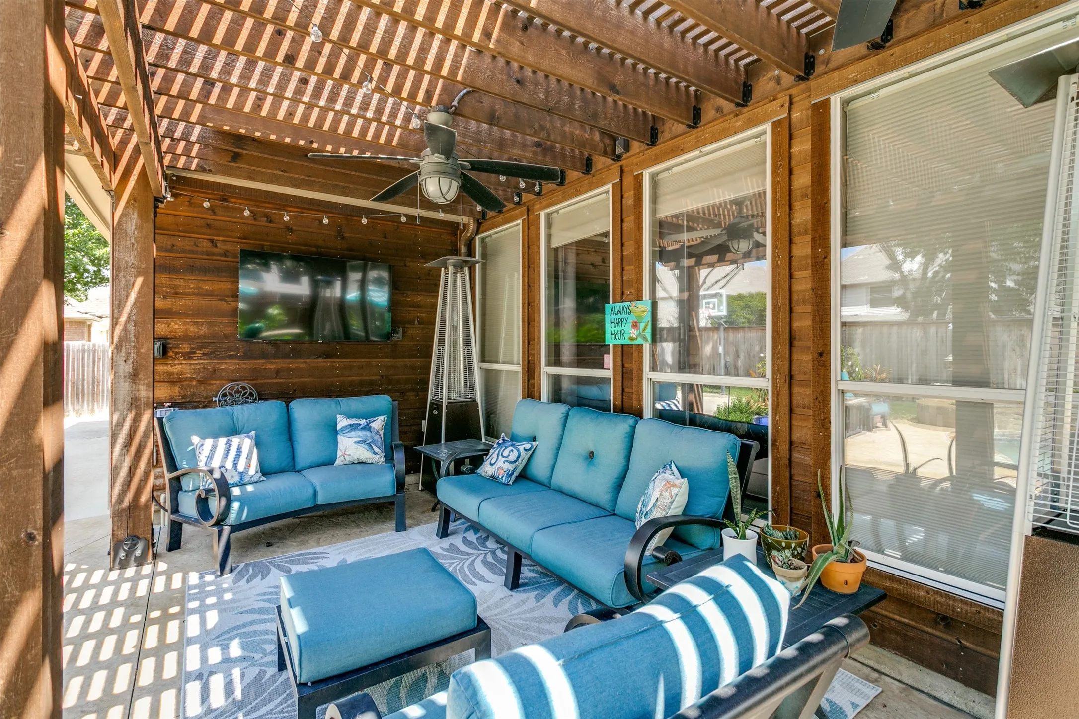 Lounge in shaded bliss