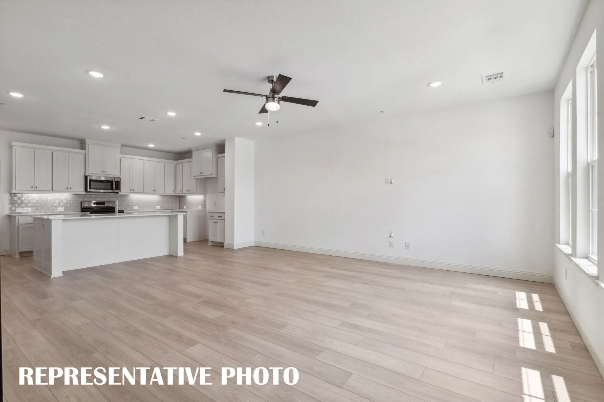 Our Kelsi plan offers an open and flowing floor plan the entire family will love!  REPRESENTATIVE PHOTO