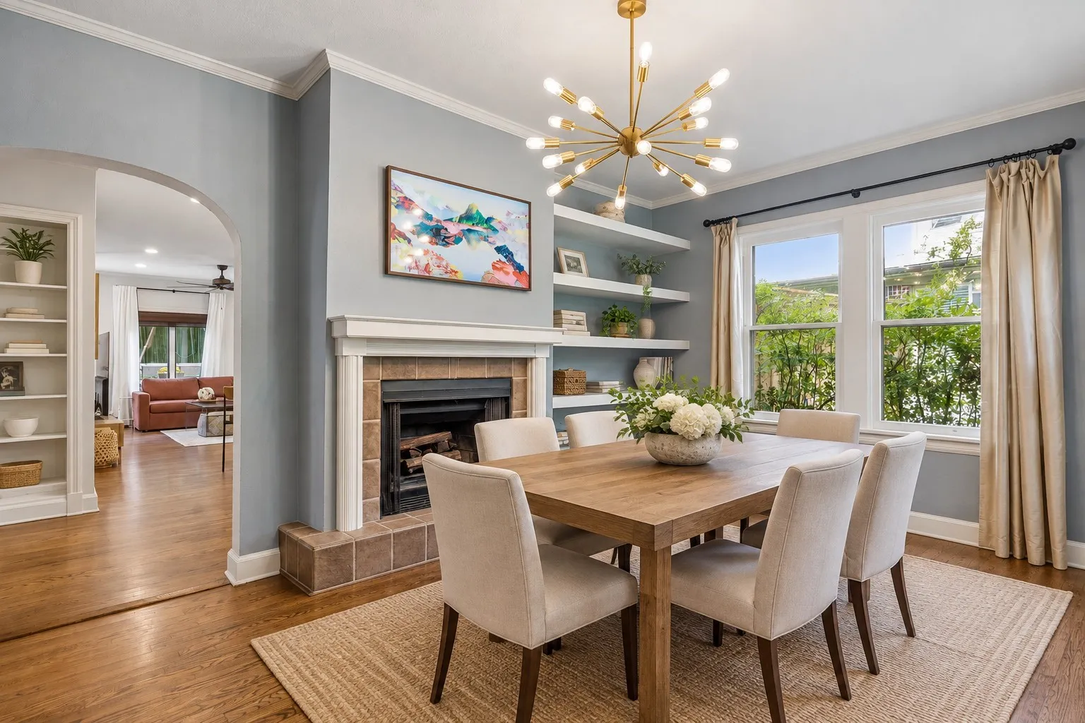 Front Living Room can be used as a dining room.