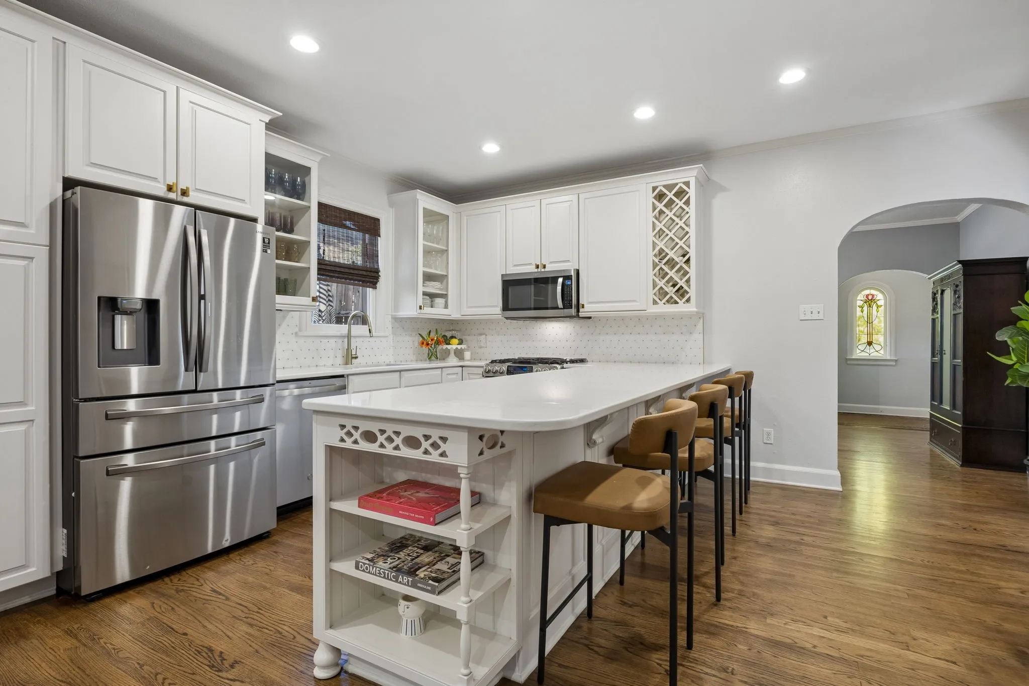 Wonderful open floorplan with large island to seat four people.