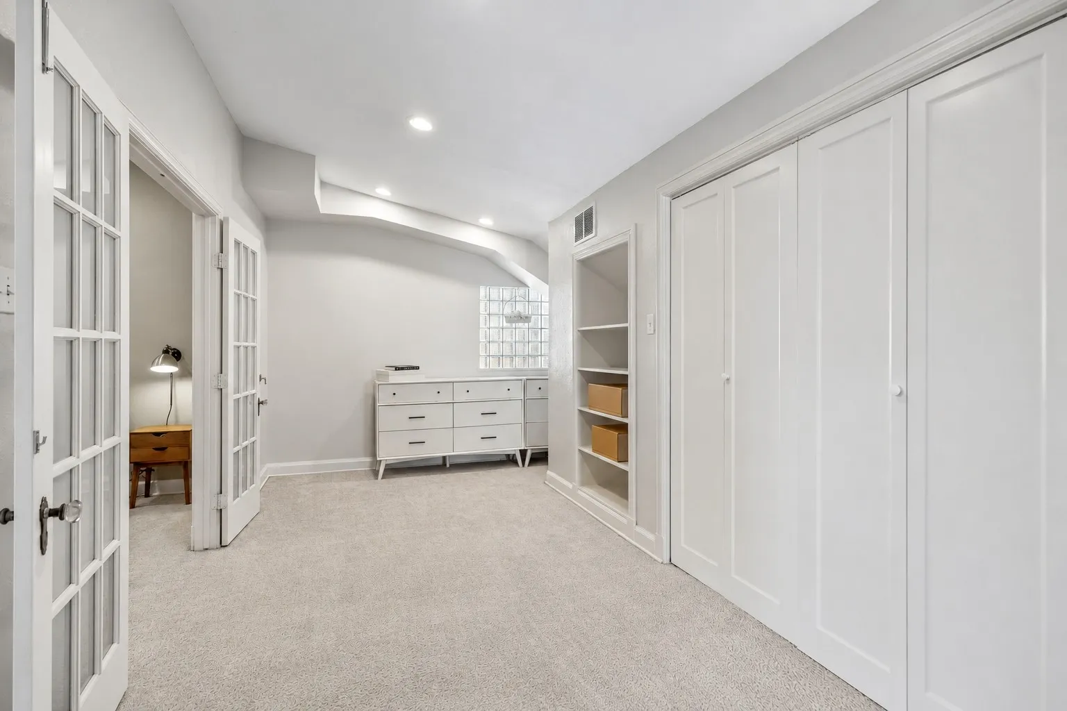 Upstairs Area features storage, large walk in closet, laundry closet.