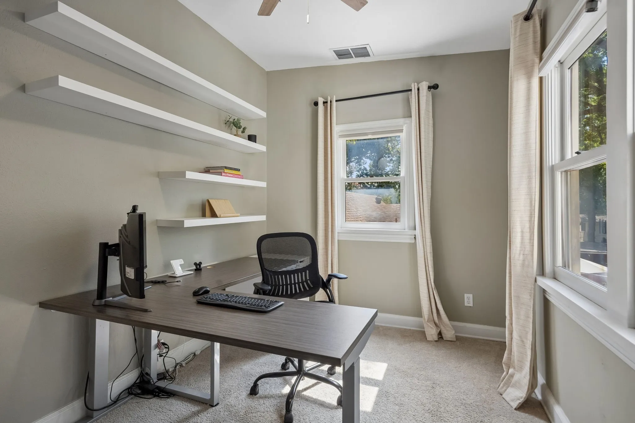 Office could serve as a nursery room.