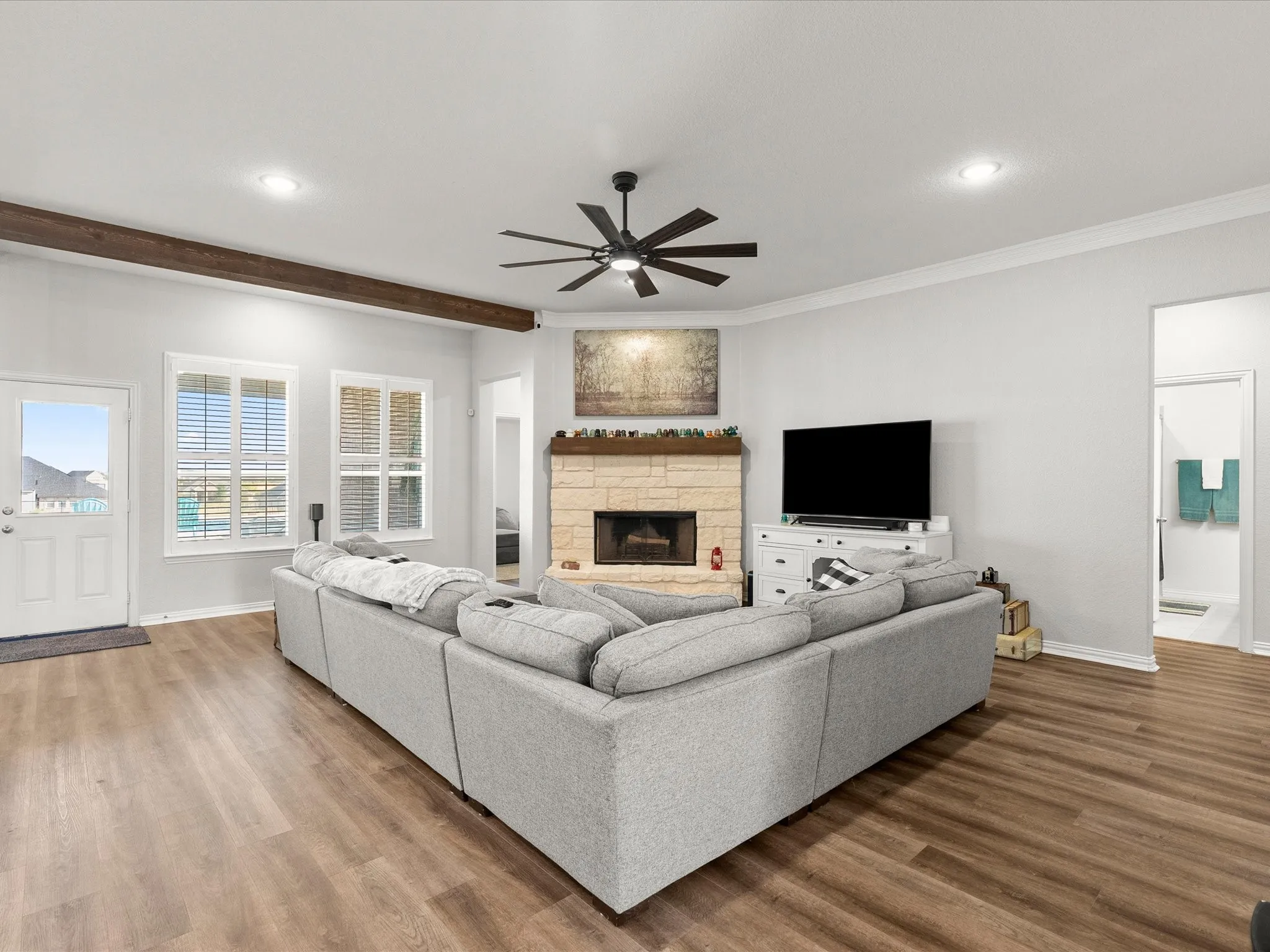 open concept living room
